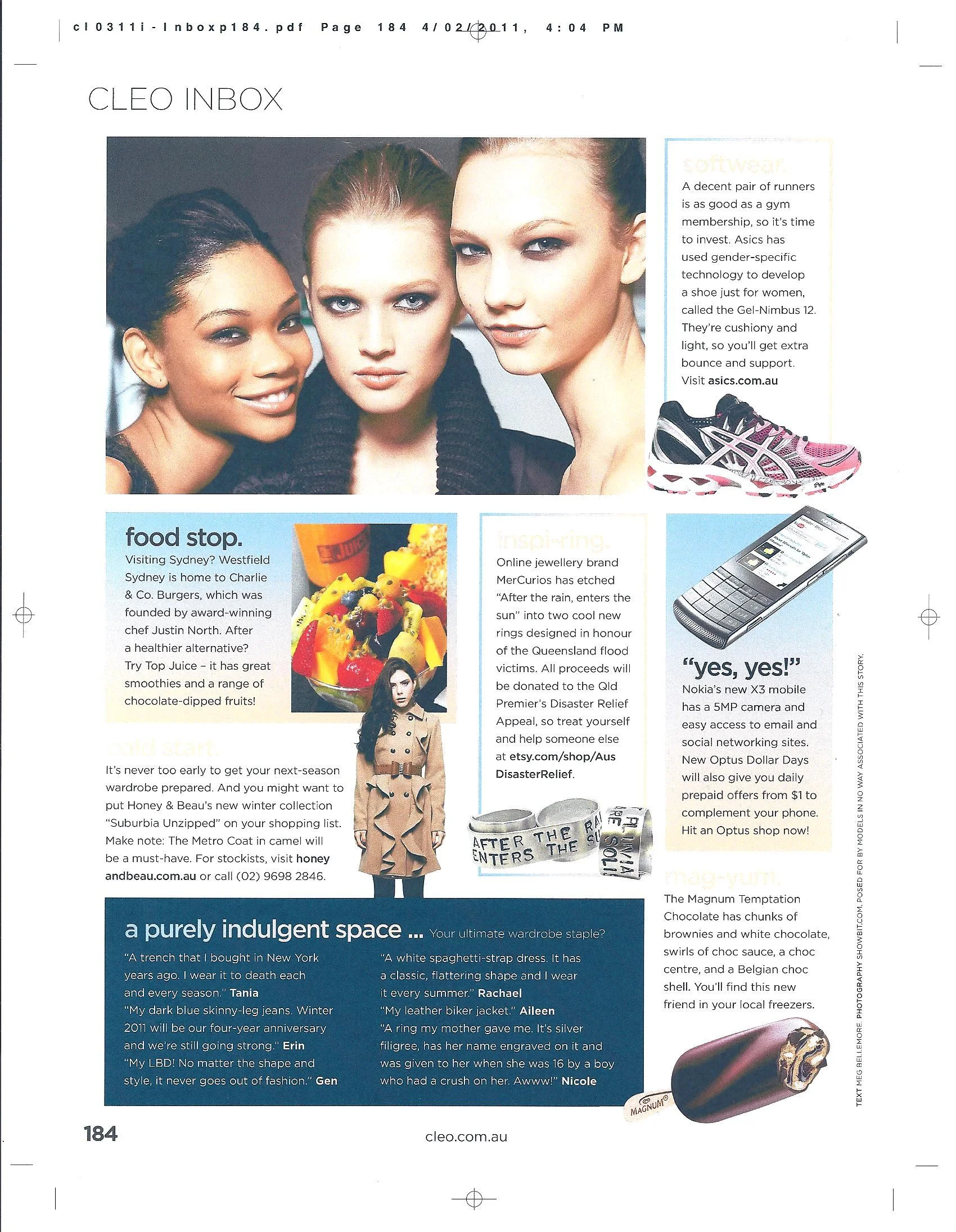 CLEO Magazine, March 2011