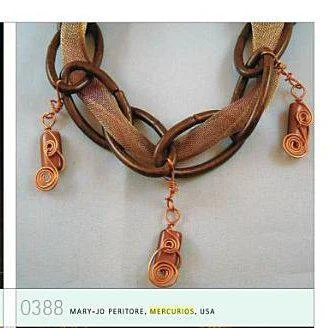 Periwinkle Dream Mixed Media Choker featured in the book "1000 Ideas for Creative Reuse" - Page 126
