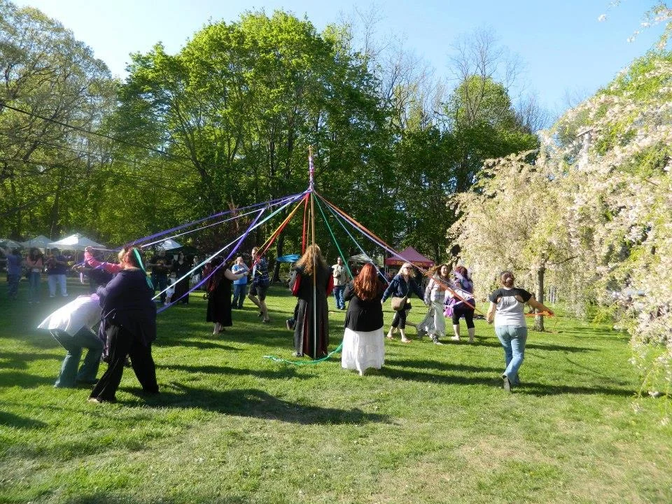 Maypole Dance (image source: Long Island Beltane Facebook page )