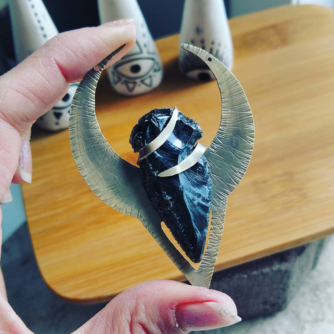 MerCurios Warrior Moon Pendant