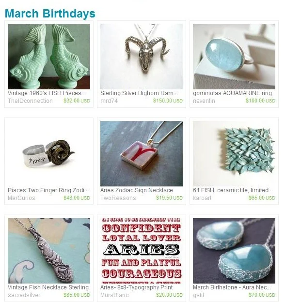 Etsy Finds - In Like a Lion // March 2011