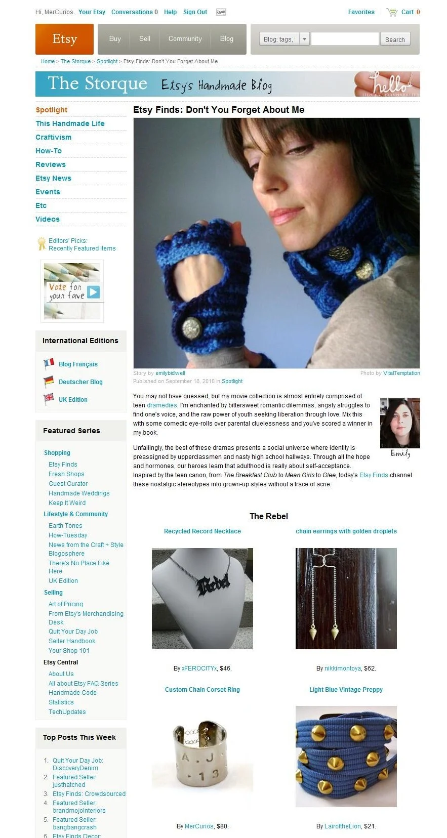 Etsy Finds - Don't You Forget About Me // September 2010