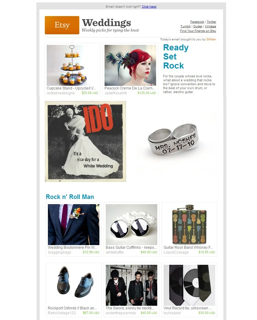 Etsy Weddings: Rock On