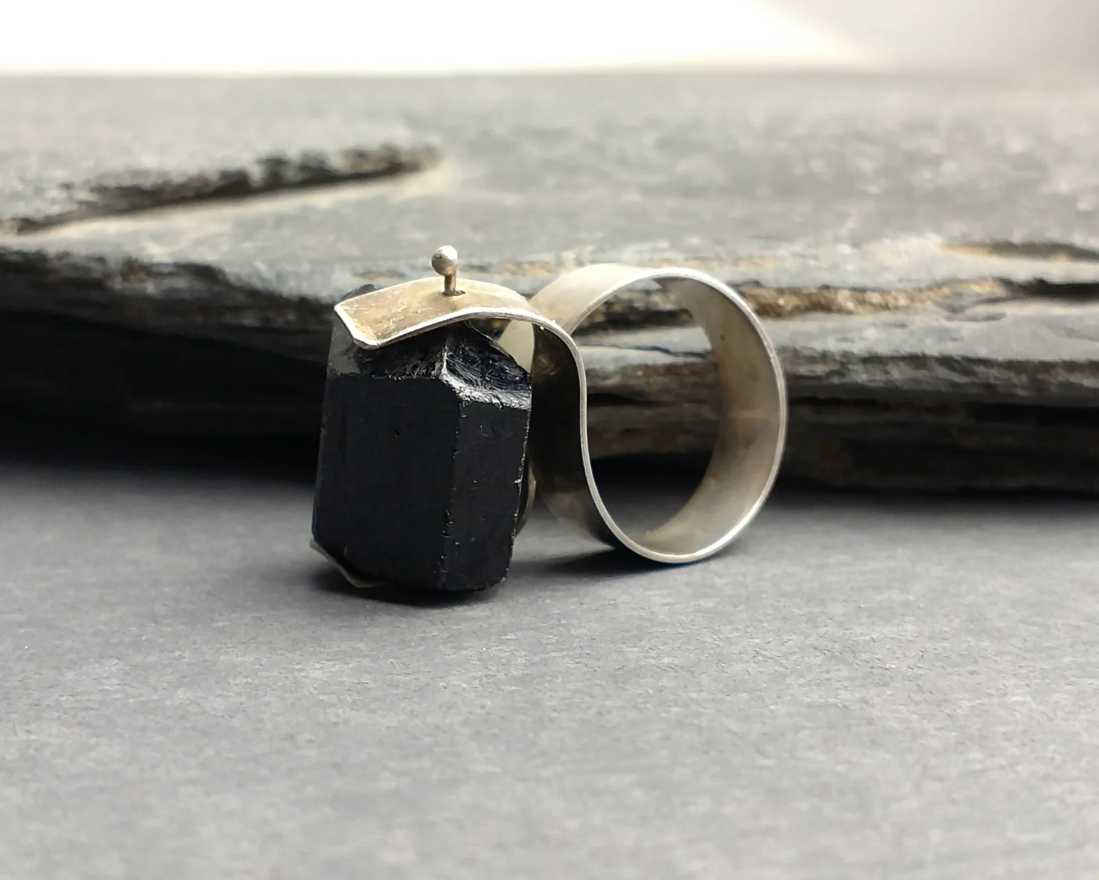 black tourmaline ring