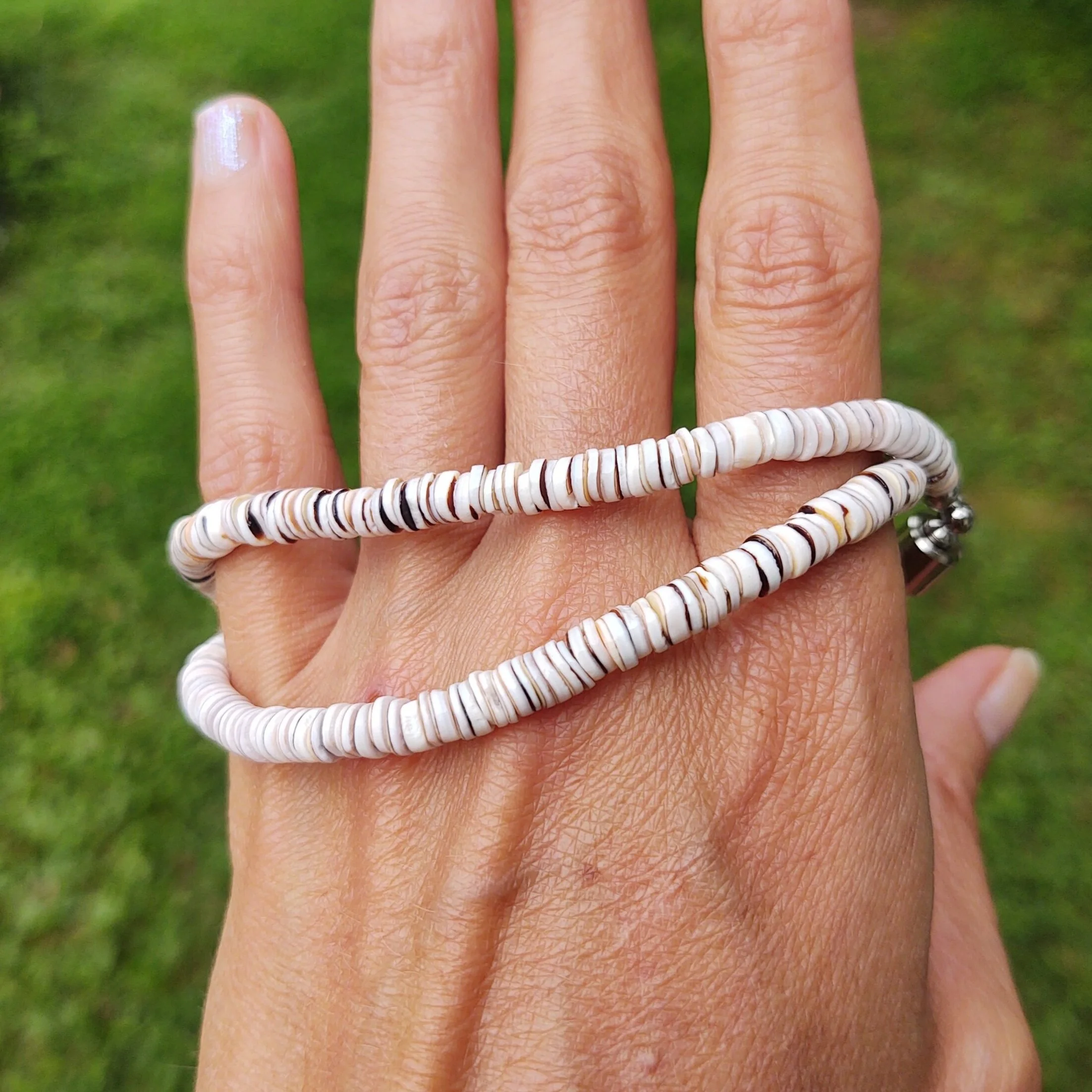 Montauk Heishi Shell Necklace — MerCurios Jewelry