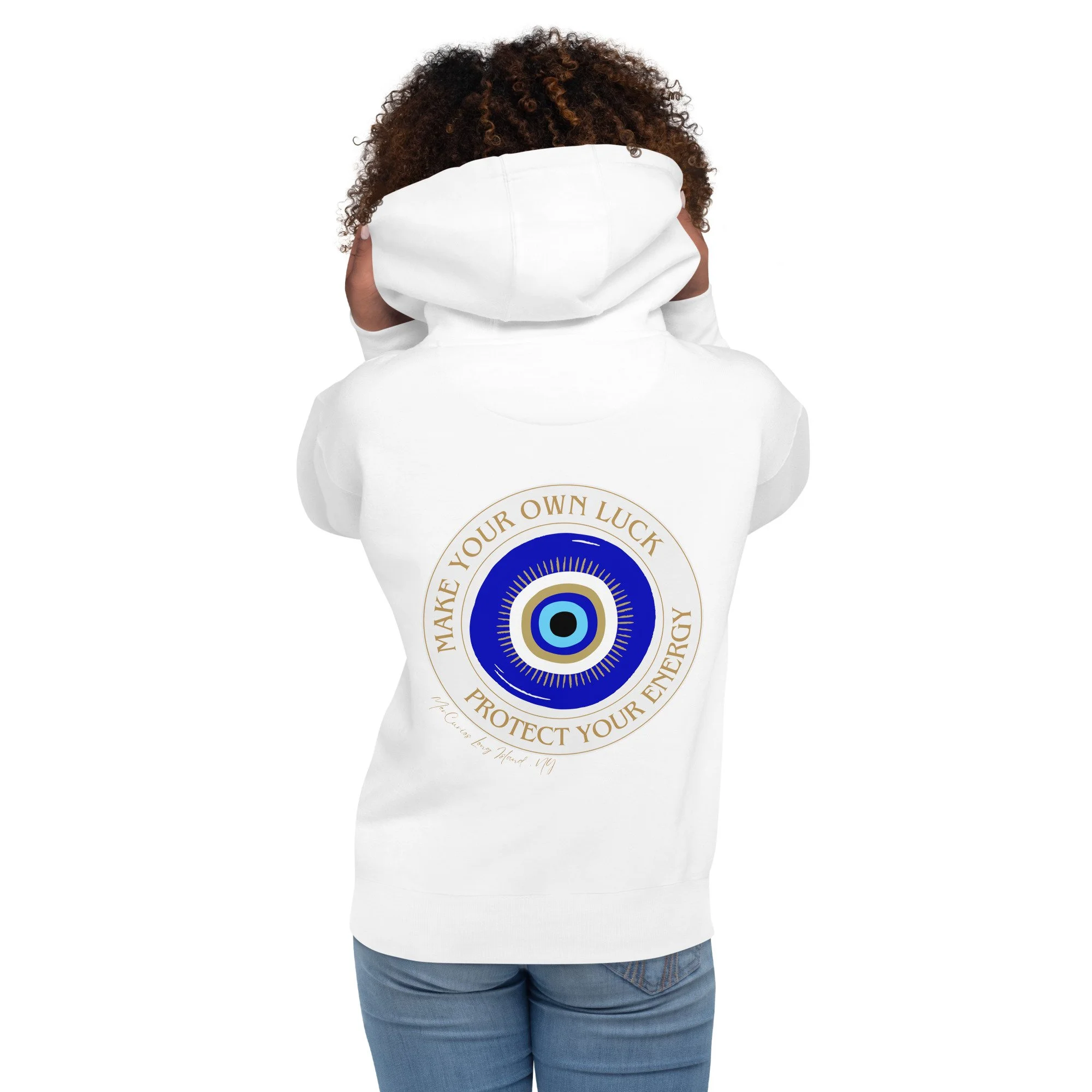 Evil Eye Sentinel Sweatshirt — Modern Protection Hoodie (Made to Order)