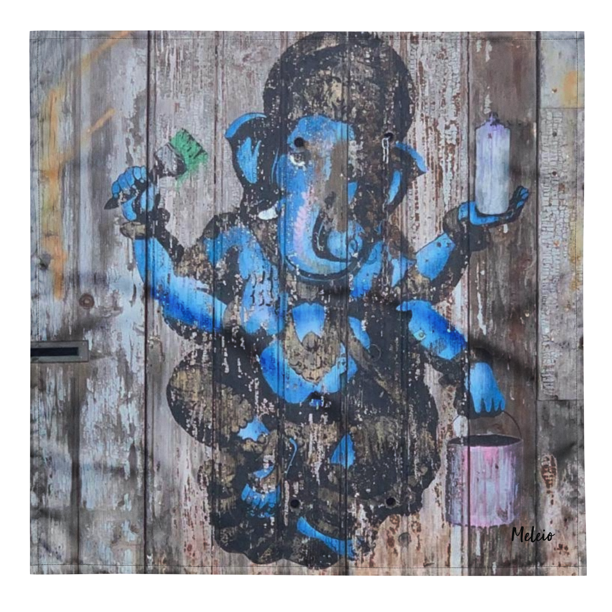 Ganesha Bandana  Original Photography Wearable Art  MerCurios.png