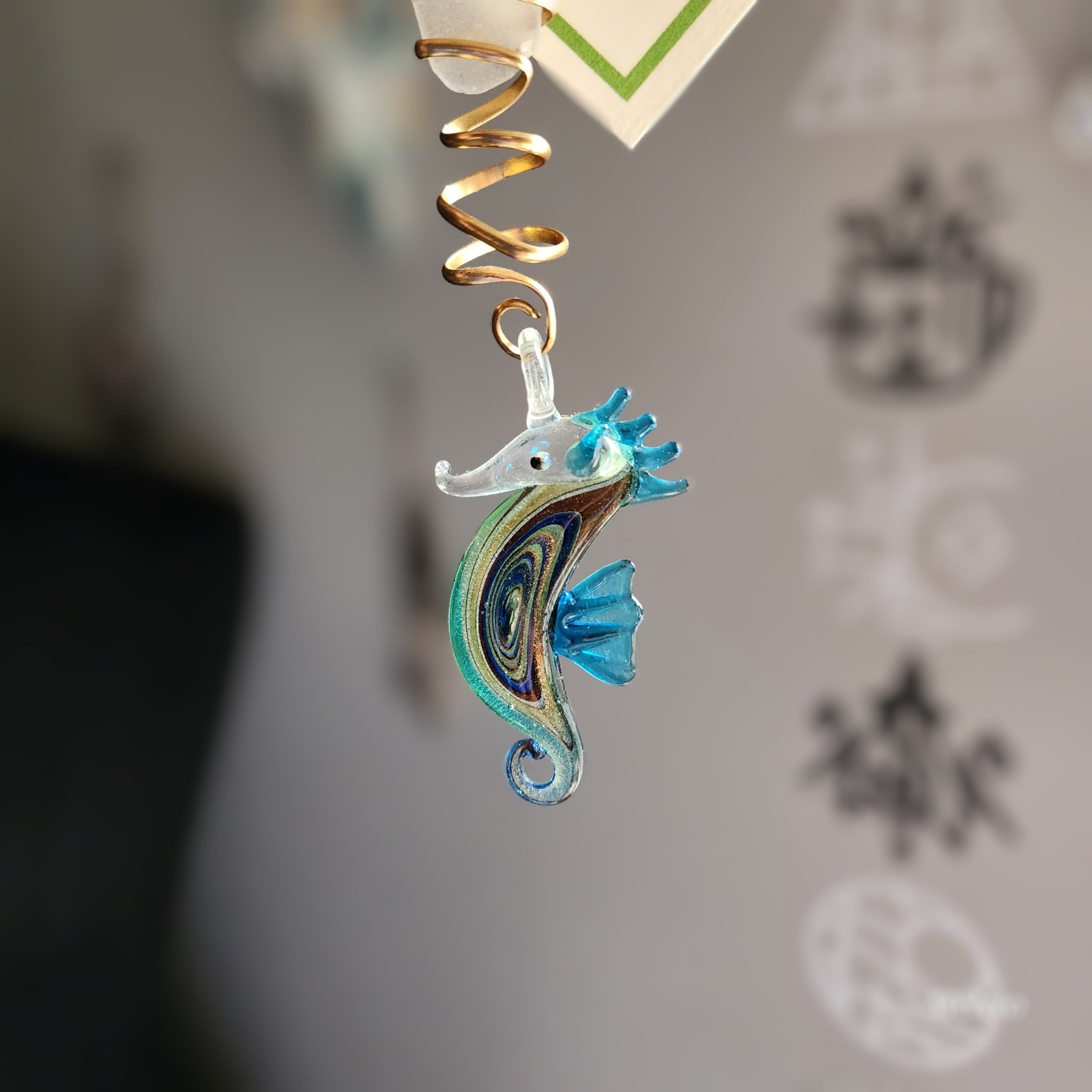 Long Island Beach Glass Suncatcher Closeup
