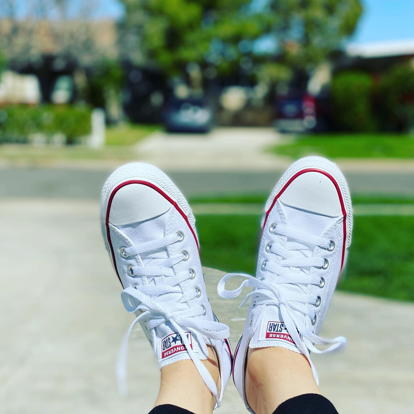 My favorite thing&hellip;.new white @converse&hellip;.the best home accessory I can think of 😂😂
