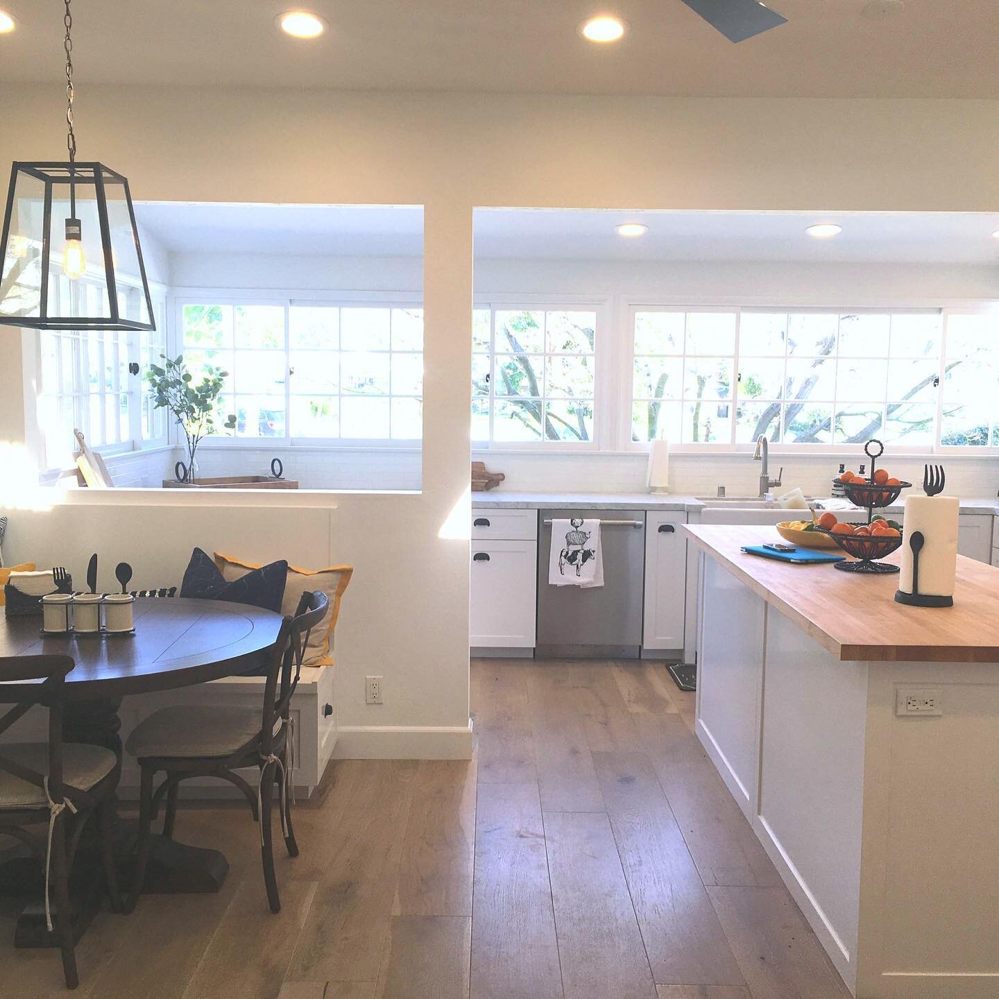 Kitchen renovation time! Flip through to see the before and afters. That last photo really takes me back to the beginning, which shows the dated kitchen before we demoed! 

What do you think?!