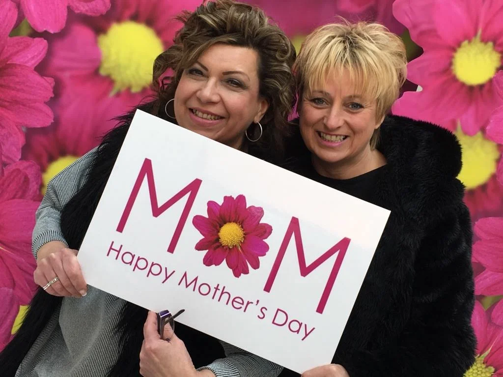 Double trouble here, Tracey and Julie at the exhibition during Mother's Day