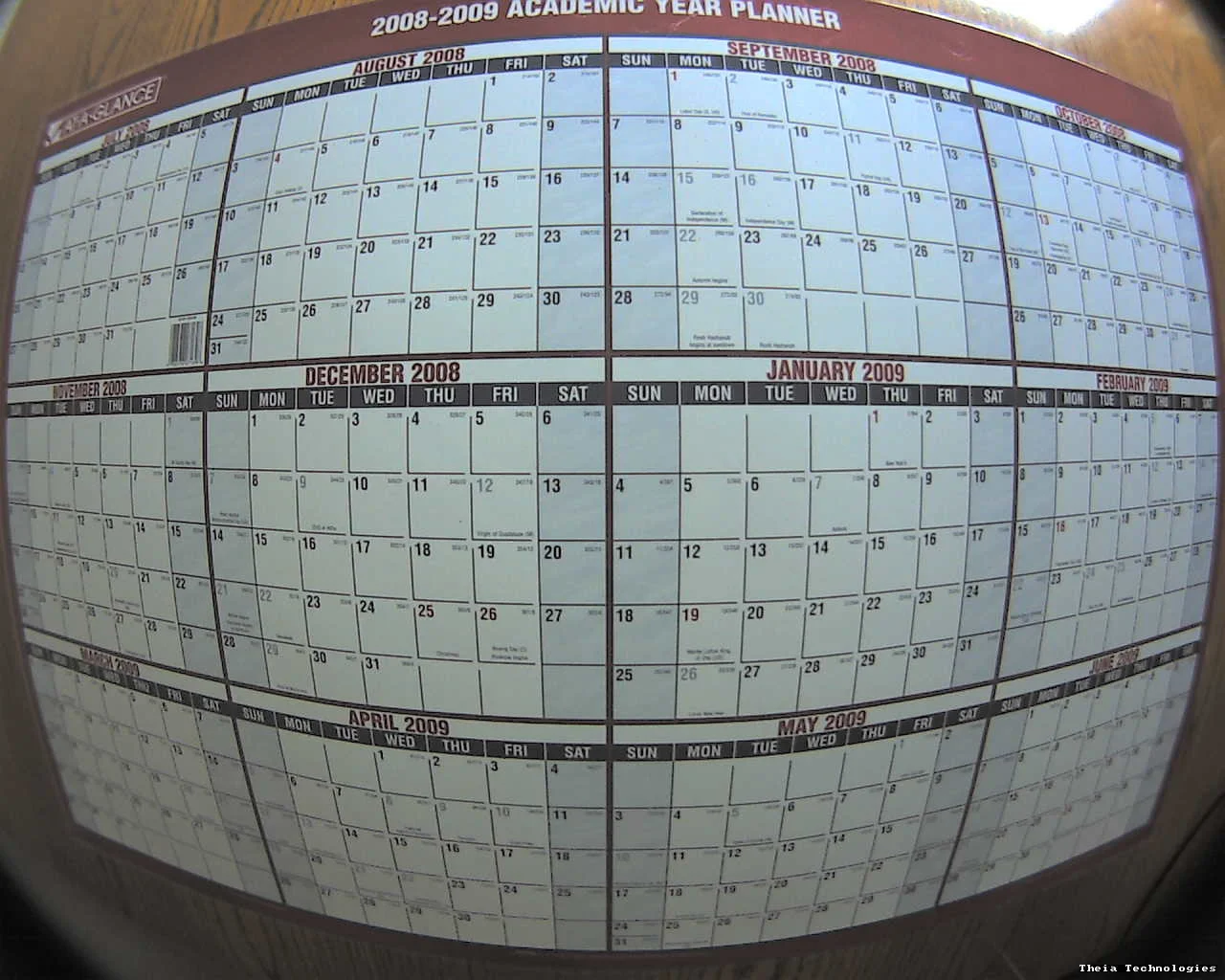 Typical 110 degree HFOV lens with normal optical distortion