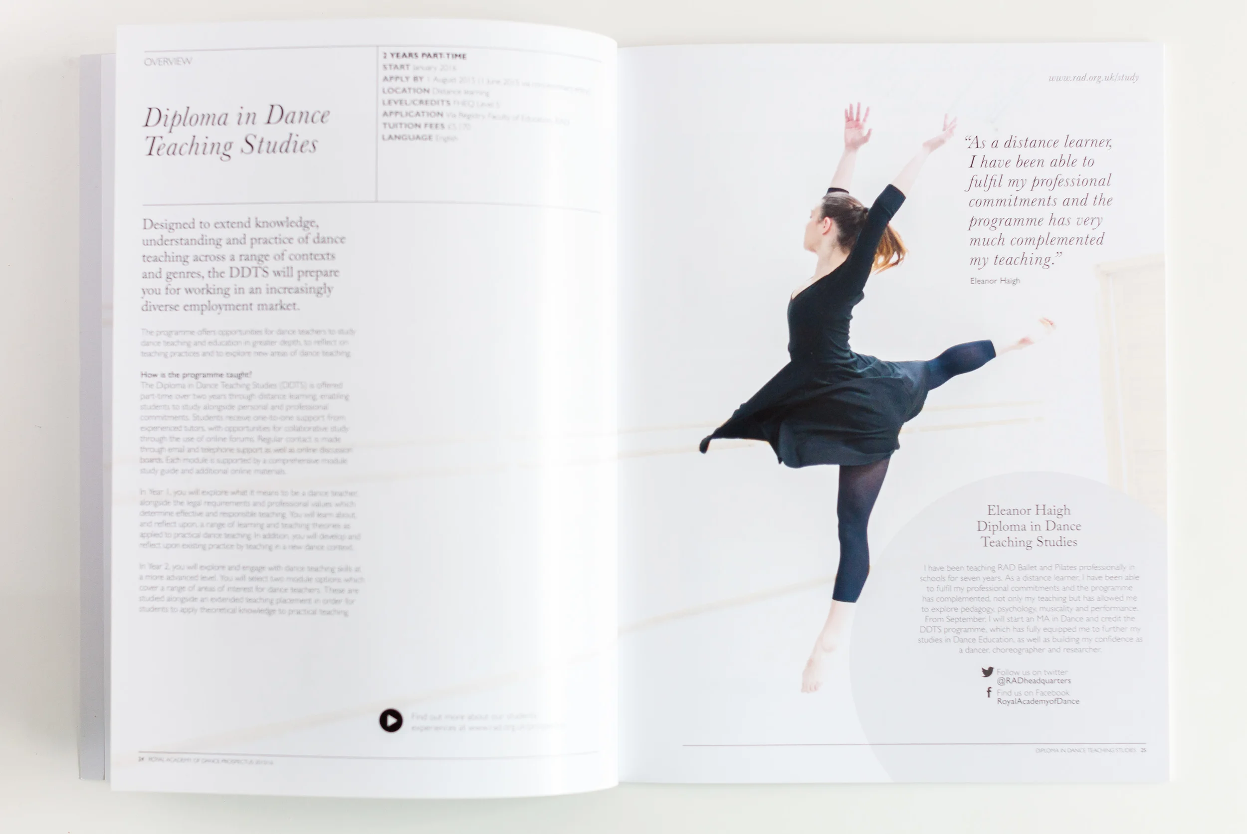 royal academy dance prospectus 2014
