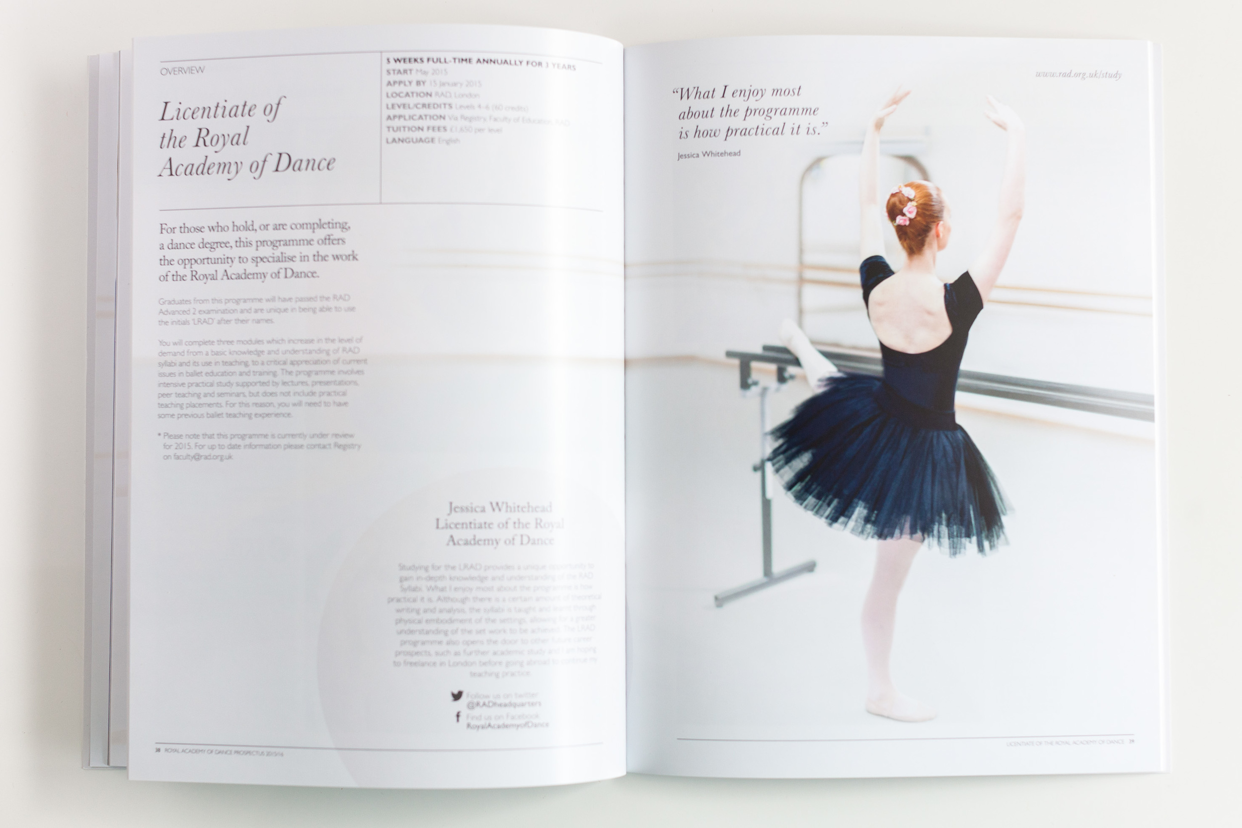 royal academy dance prospectus 2014