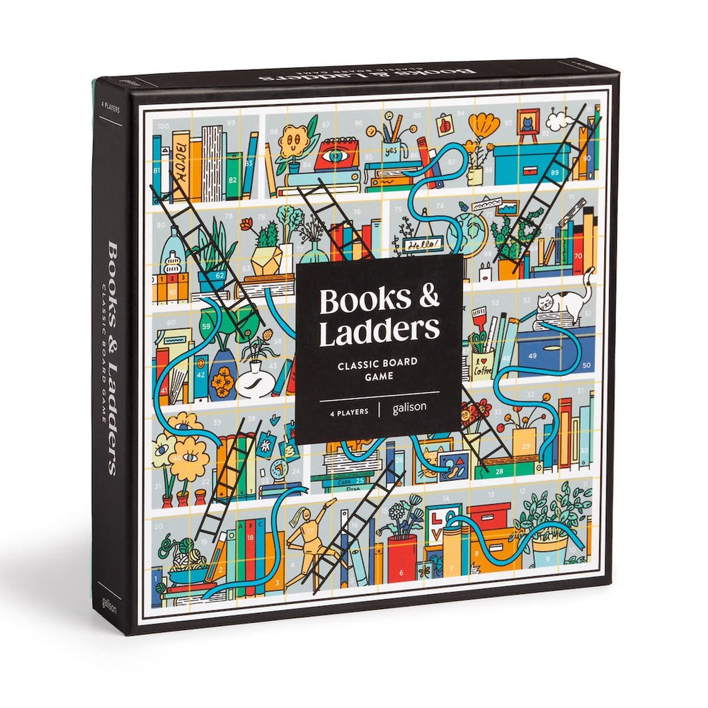 Galison Books and Ladders Board Game — Home/Work Santa Cruz