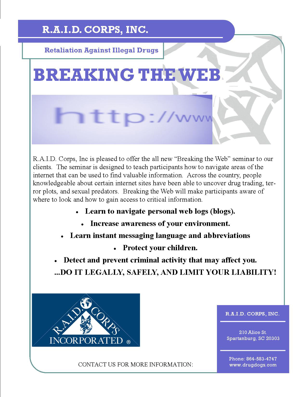 Breaking the Web Training Course