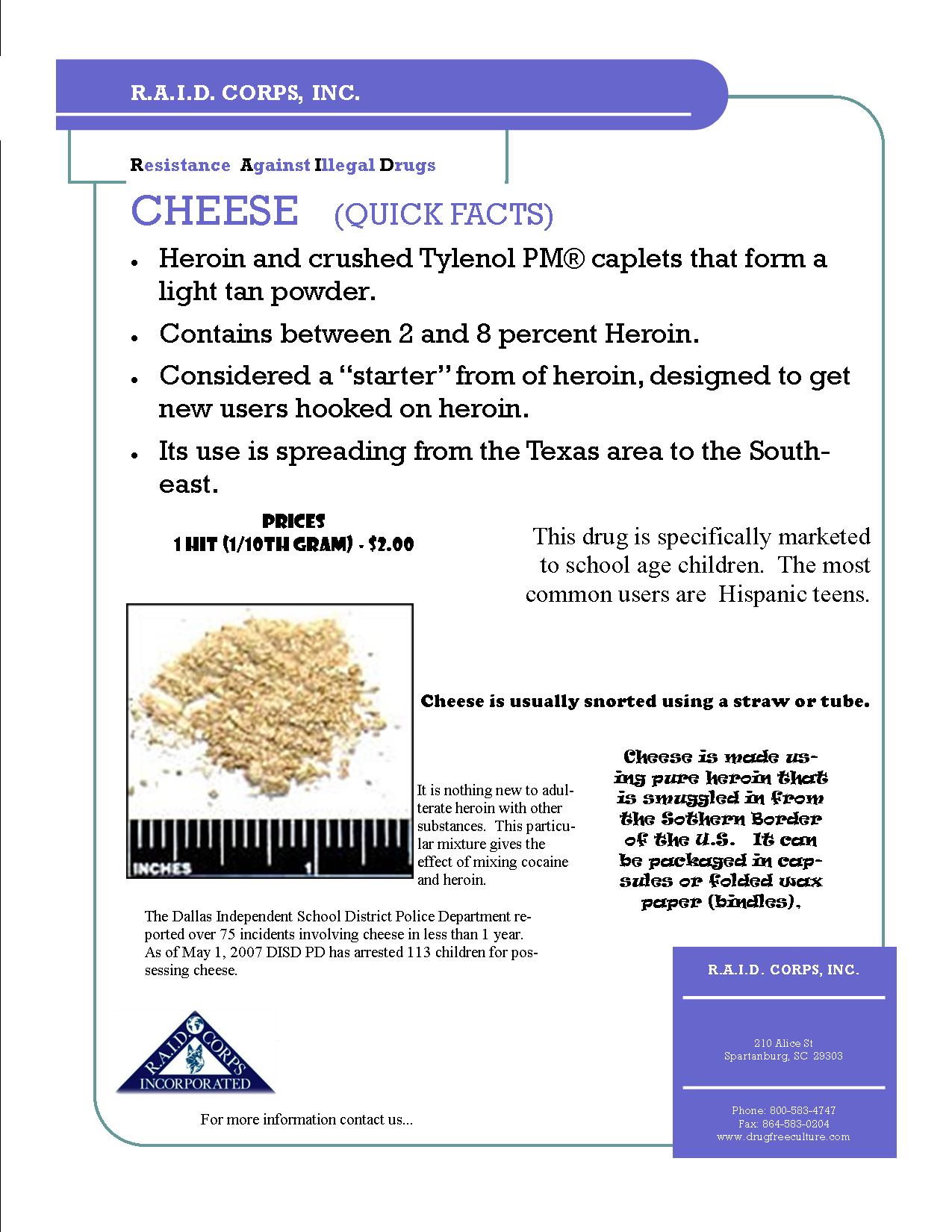 "Cheese" Quick Facts