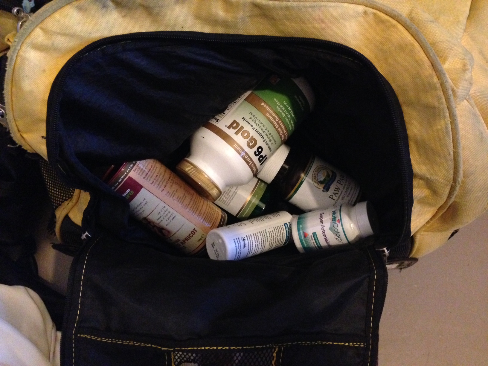 Packing my supplements