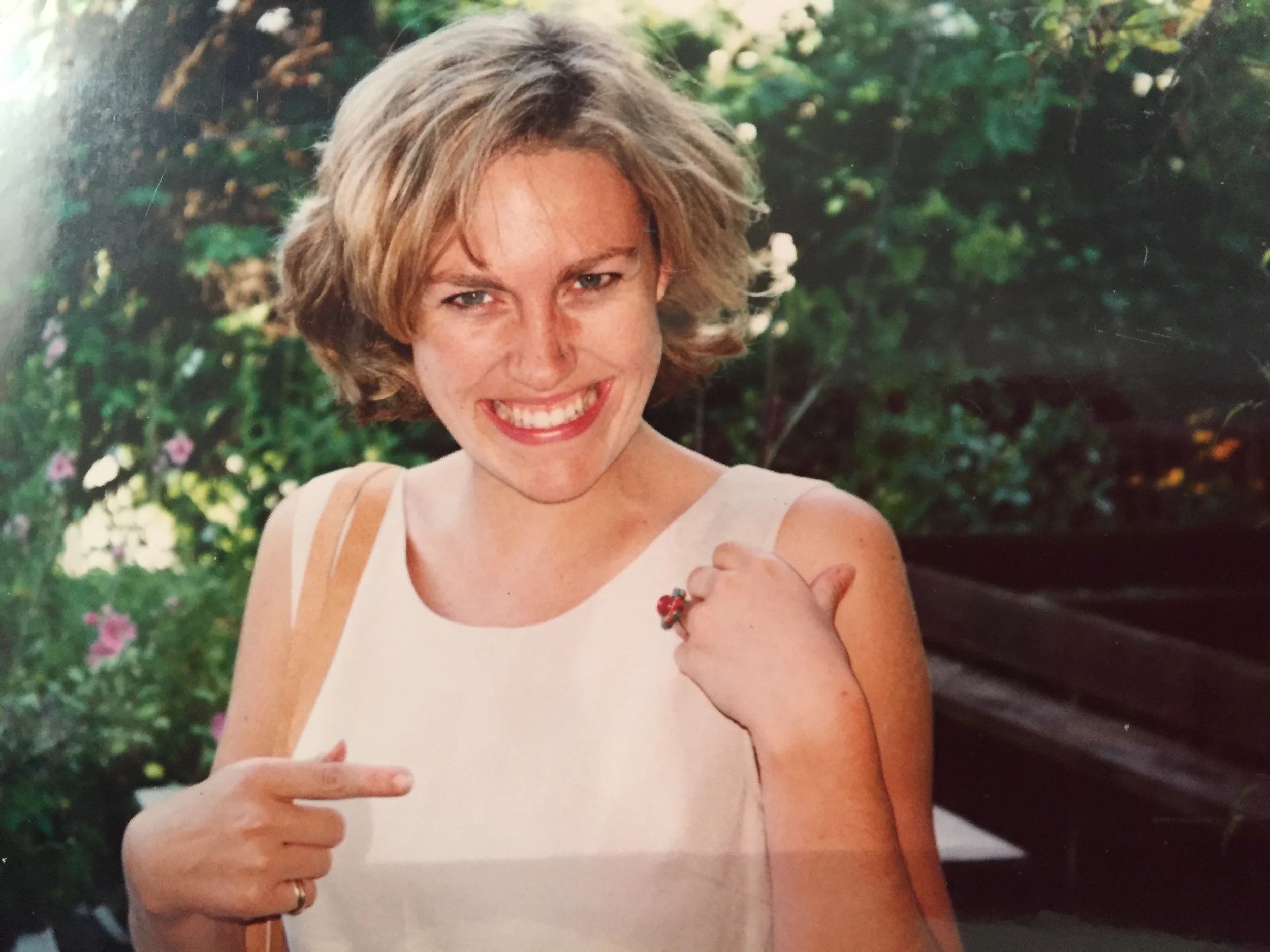 This was taken soon after dad proposed to mum with a temporary engagement ring. Mum was just 23. 