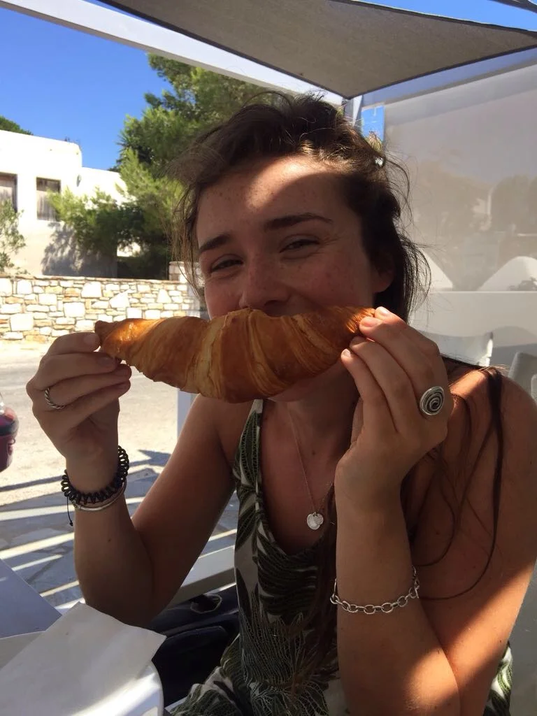 I wasn’t sure what pictures to include for this post… but I have many pictures of my different coffee and croissant moments so I thought i’d include this one taken in Greece last year