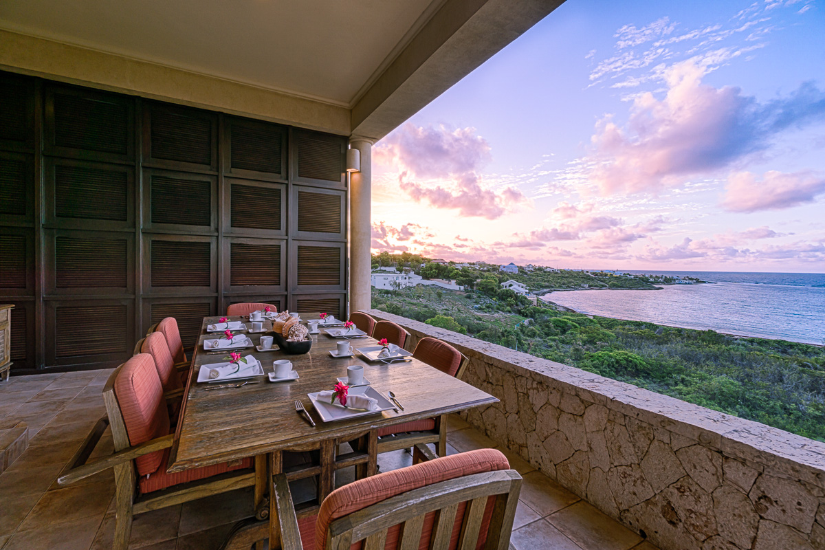 Can you feel the peace and relaxation at this table?