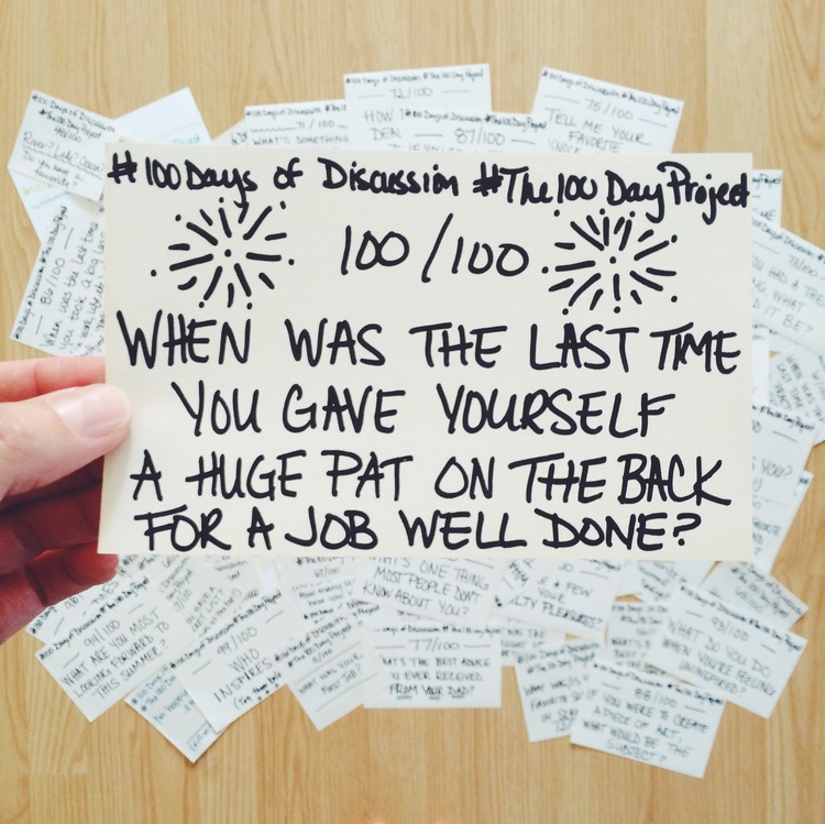 Jennifer Snyder's Blog Post "100 Days of Discussion"