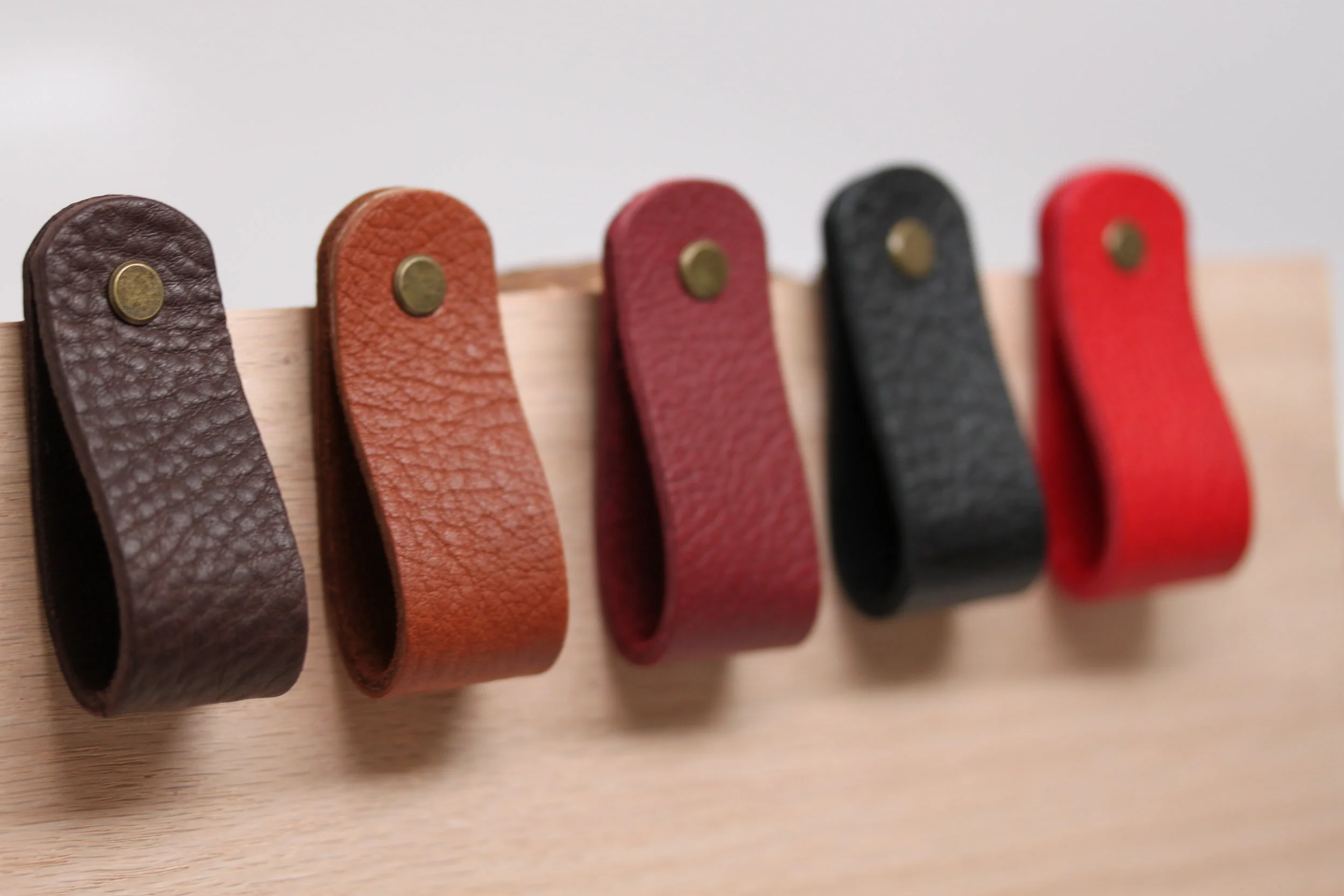 Leather, pull, hardware, bin, handle, cabinet, drawer, knob, handles, handmade, dresser, Ikea, hack, diy, kitchen, usa, black, dark, brown, light, distressed, color, finger