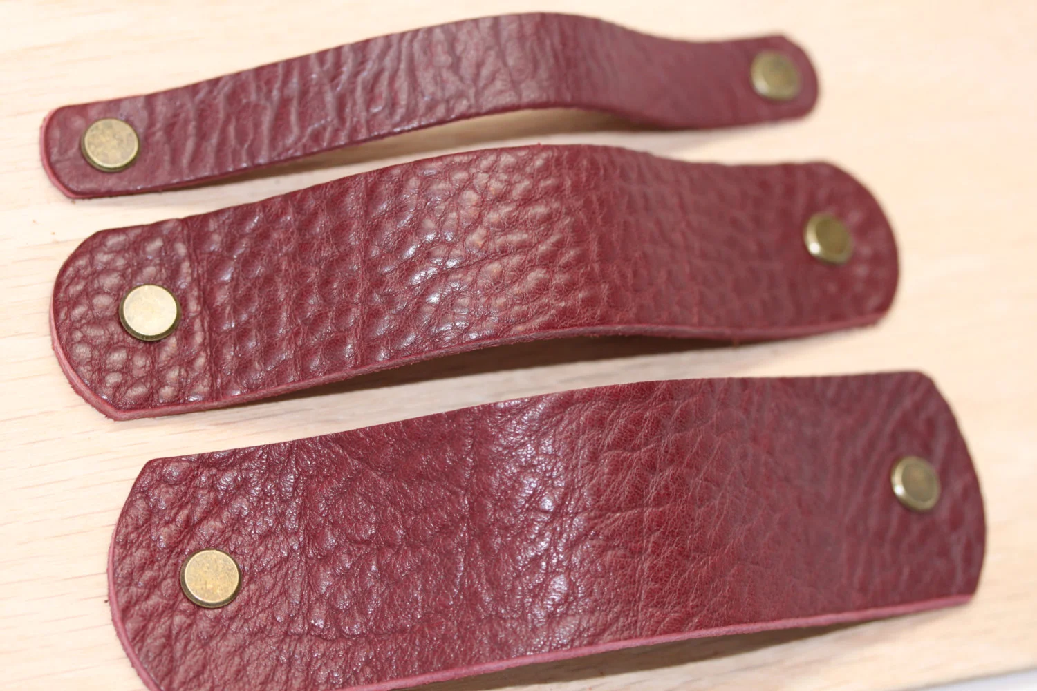 Leather, pull, hardware, bin, handle, cabinet, drawer, knob, handles, handmade, dresser, Ikea, hack, diy, kitchen, usa, black, dark, brown, light, distressed, color, finger