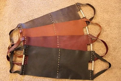 leather log carrier firewood holder