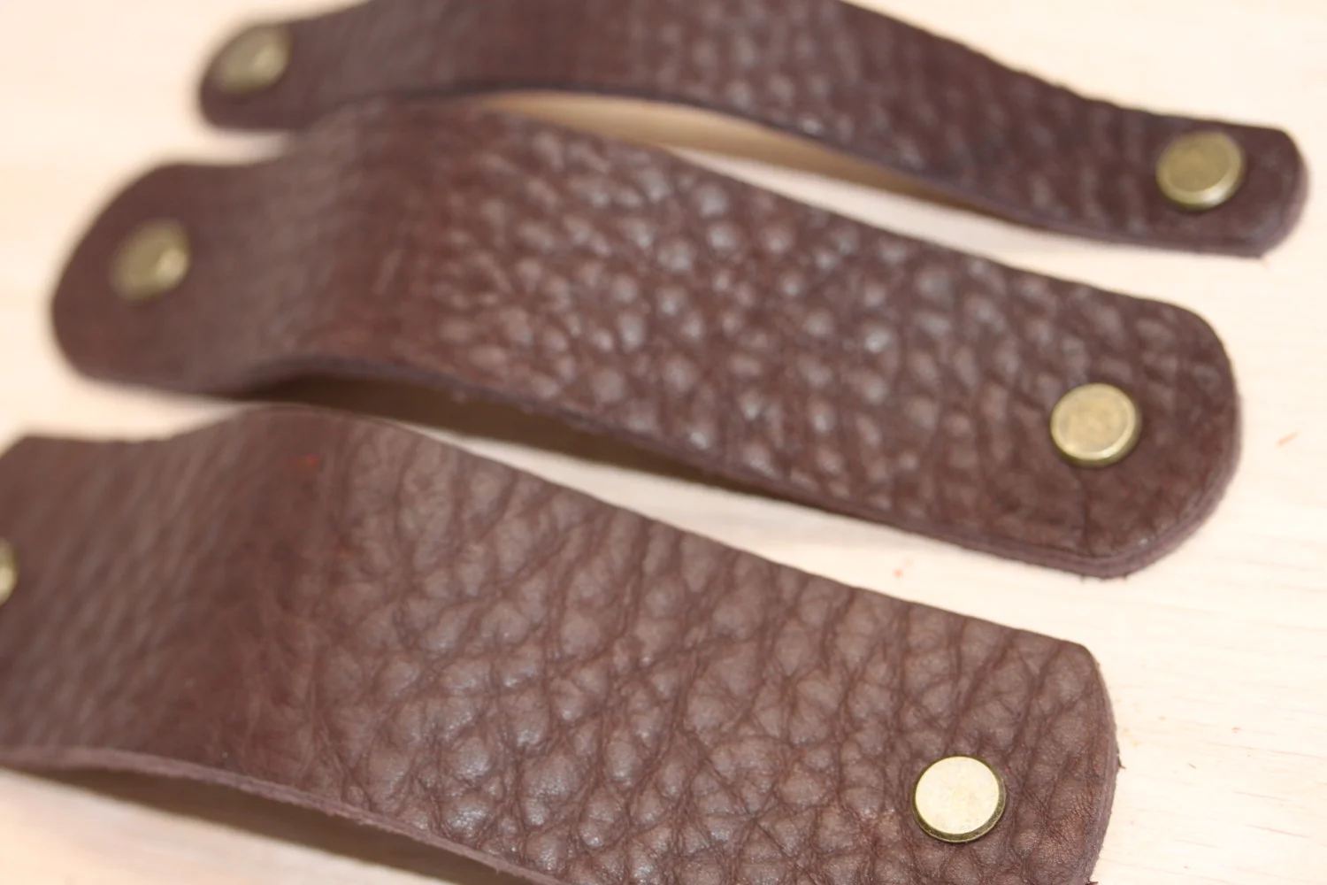 Leather, pull, hardware, bin, handle, cabinet, drawer, knob, handles, handmade, dresser, Ikea, hack, diy, kitchen, usa, black, dark, brown, light, distressed, color, finger