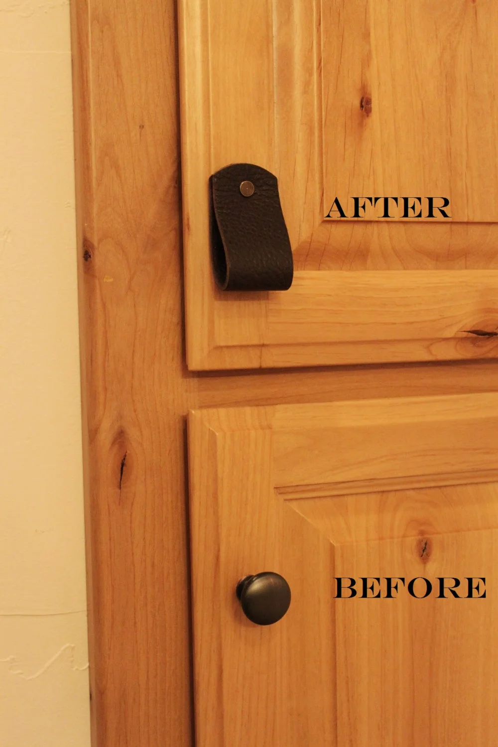 Leather, pull, hardware, bin, handle, cabinet, drawer, knob, handles, handmade, dresser, Ikea, hack, diy, kitchen, usa, black, dark, brown, light, distressed, color, finger