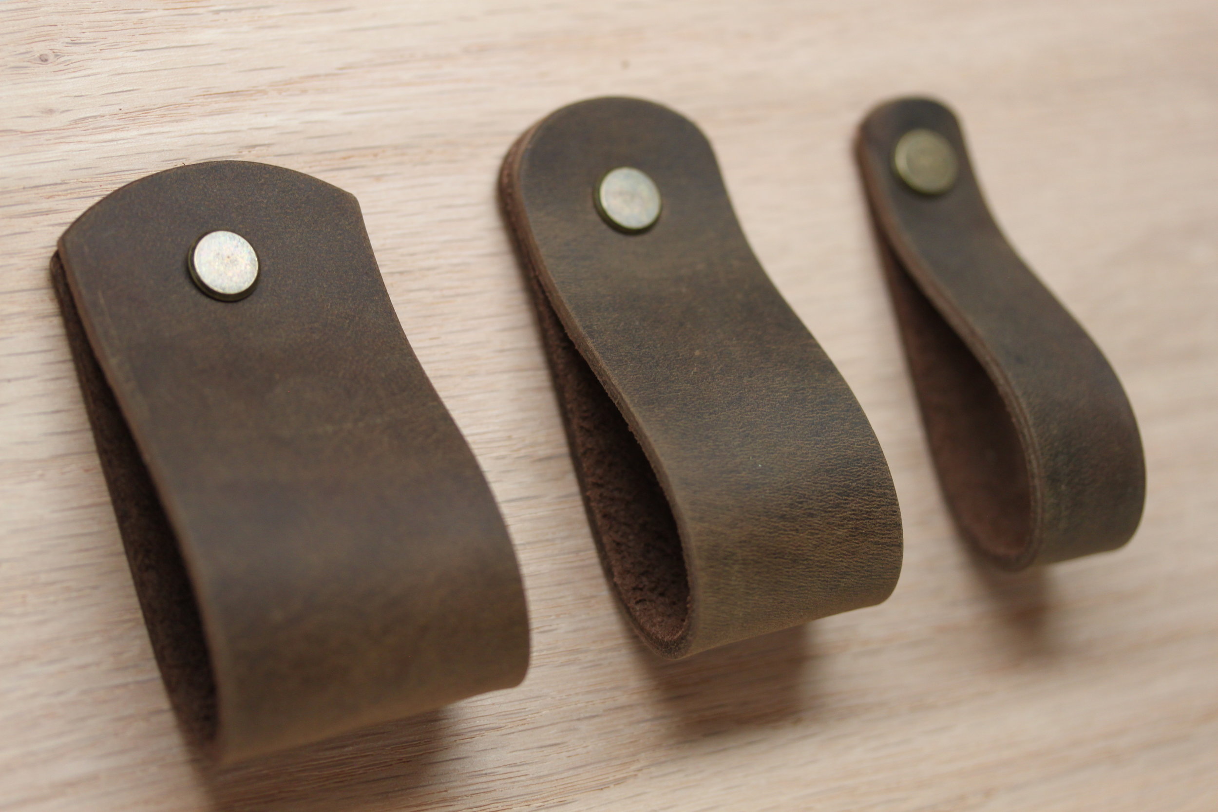 Leather, pull, hardware, bin, handle, cabinet, drawer, knob, handles, handmade, dresser, Ikea, hack, diy, kitchen, usa, black, dark, brown, light, distressed, color, finger