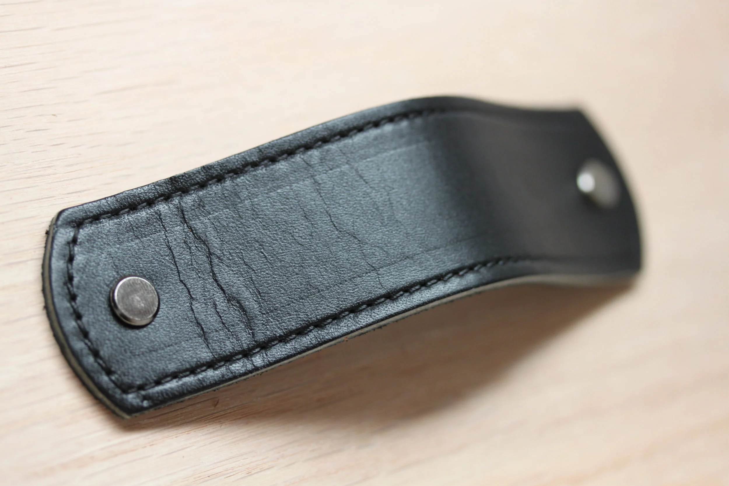 Leather, pull, hardware, bin, handle, cabinet, drawer, knob, handles, handmade, dresser, Ikea, hack, diy, kitchen, usa, black, dark, brown, light, distressed, color, finger