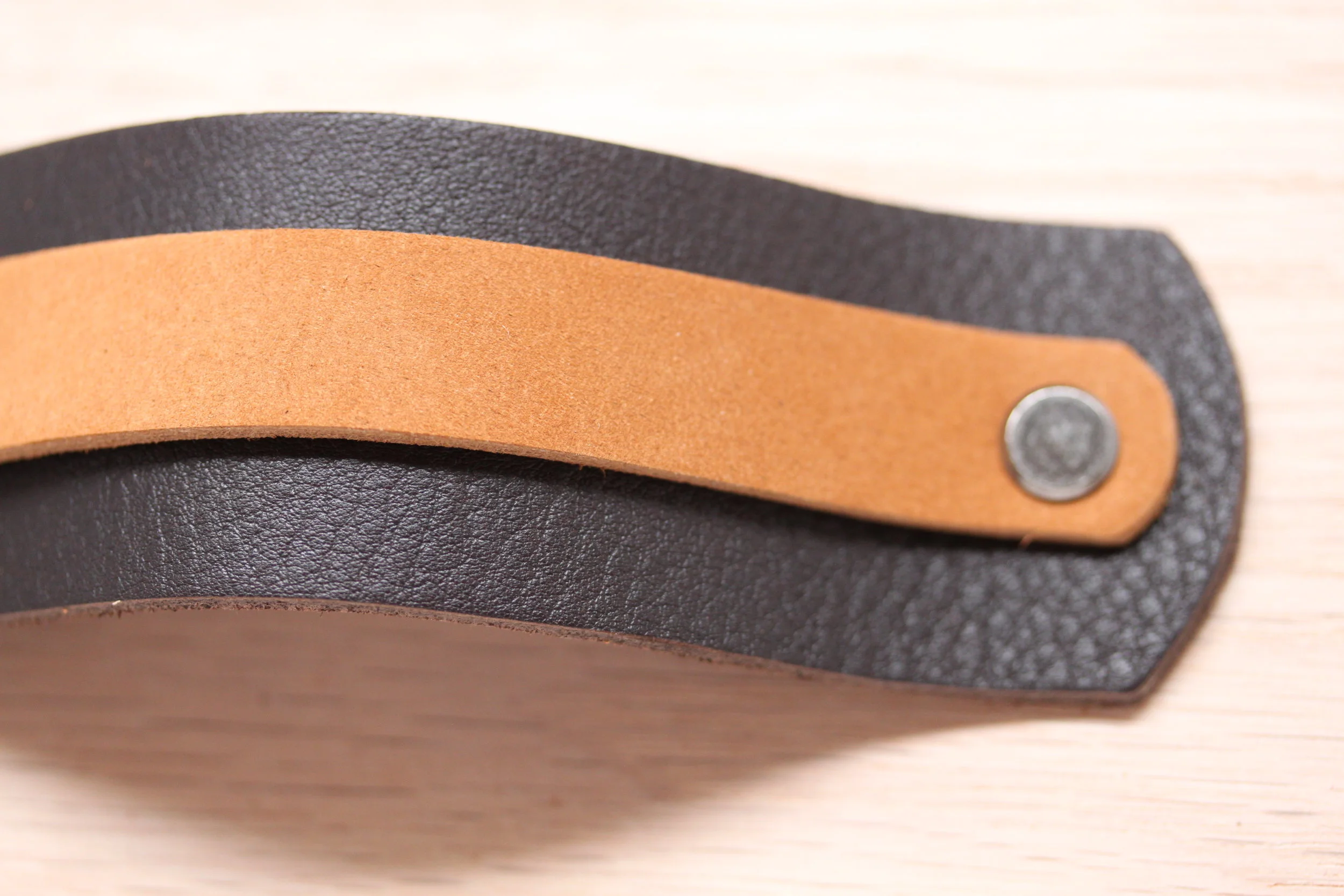 Leather, pull, hardware, bin, handle, cabinet, drawer, knob, handles, handmade, dresser, Ikea, hack, diy, kitchen, usa, black, dark, brown, light, distressed, color, finger