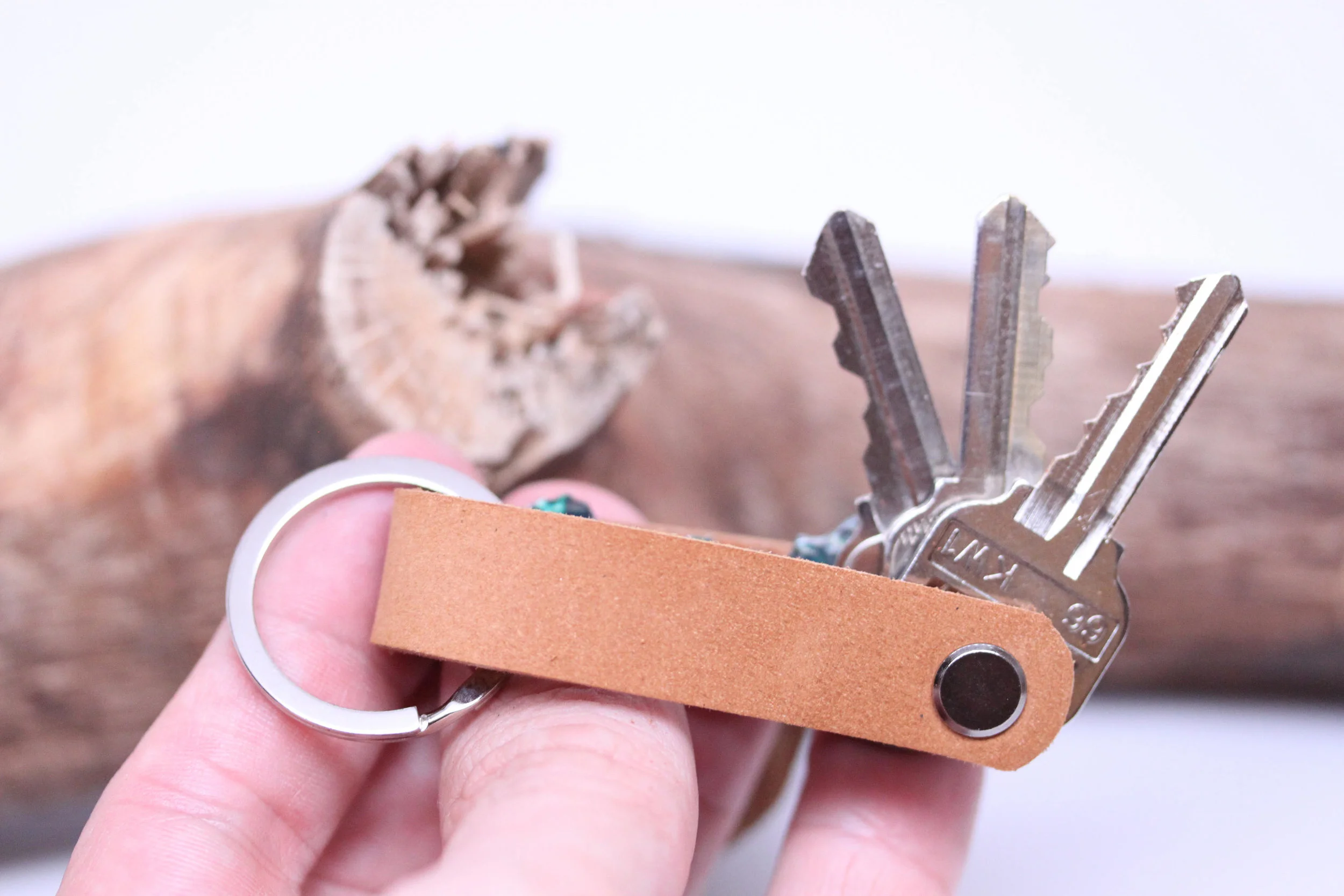 leather, key, ring, organizer, holder, keeper