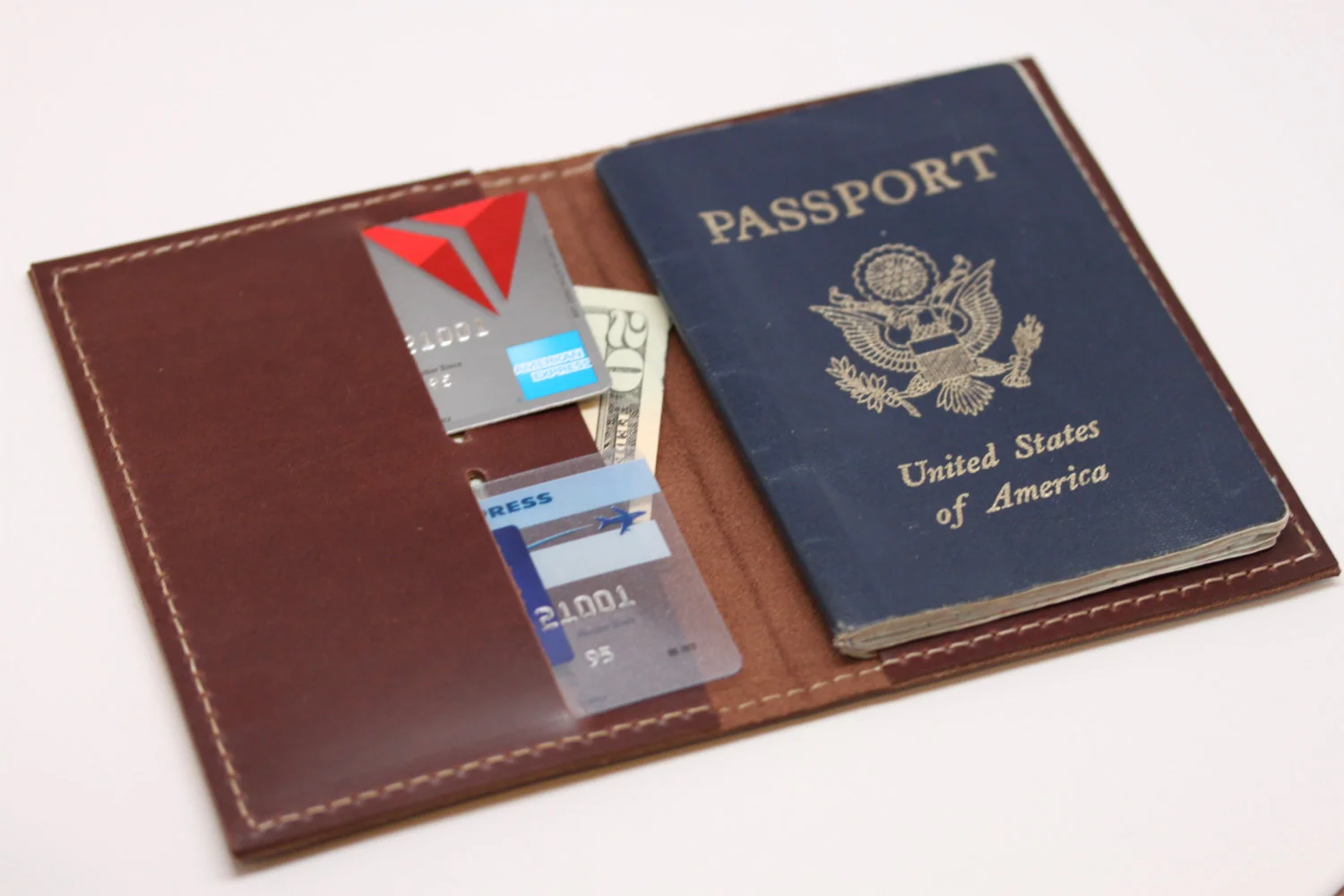 Leather, passport, case, wallet, travel, keeper, organizer, holder