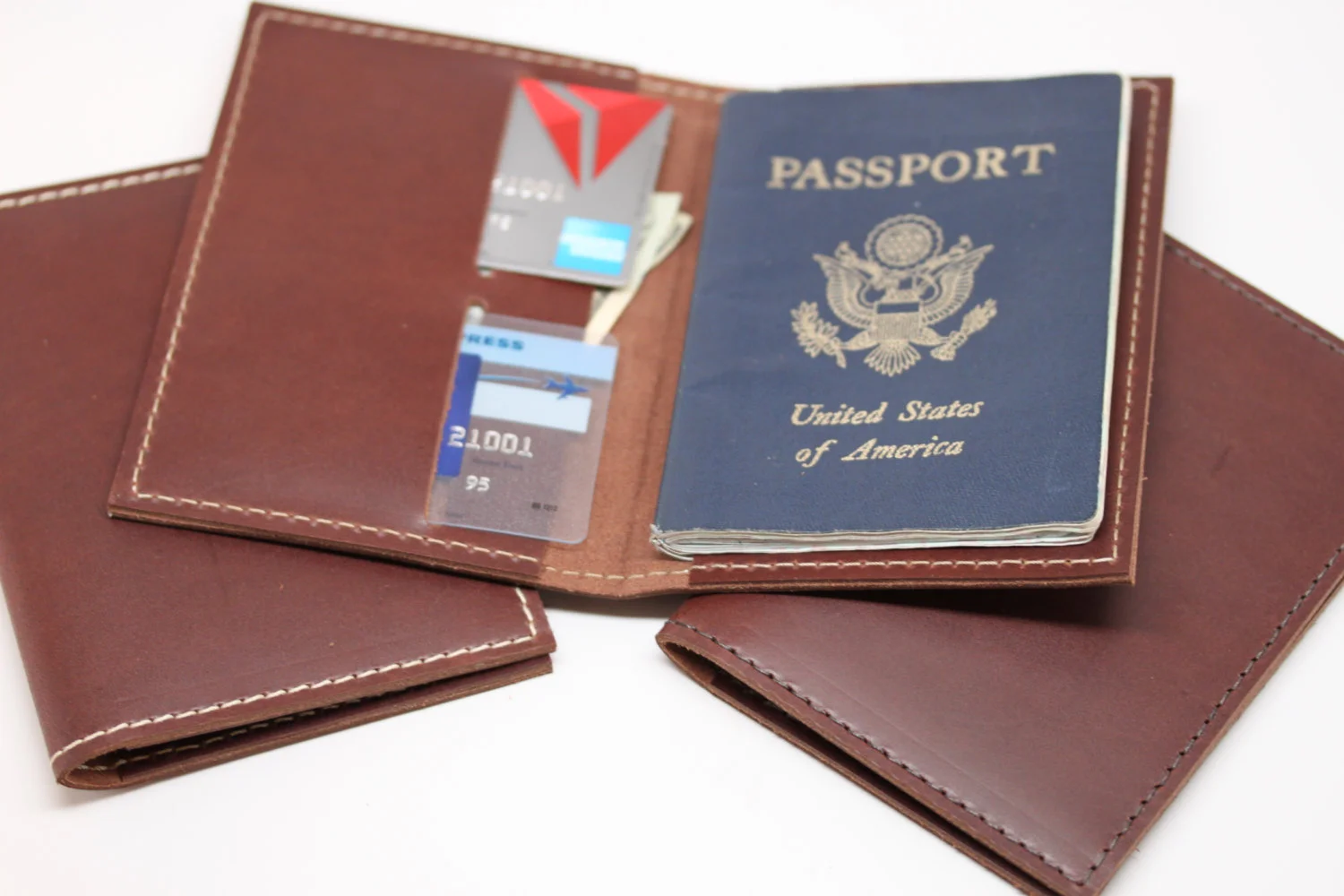 Leather, passport, case, wallet, travel, keeper, organizer, holder