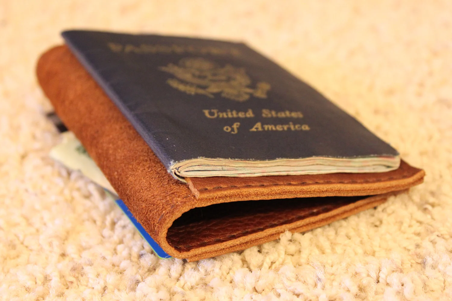 Leather, passport, case, wallet, travel, keeper, organizer, holder