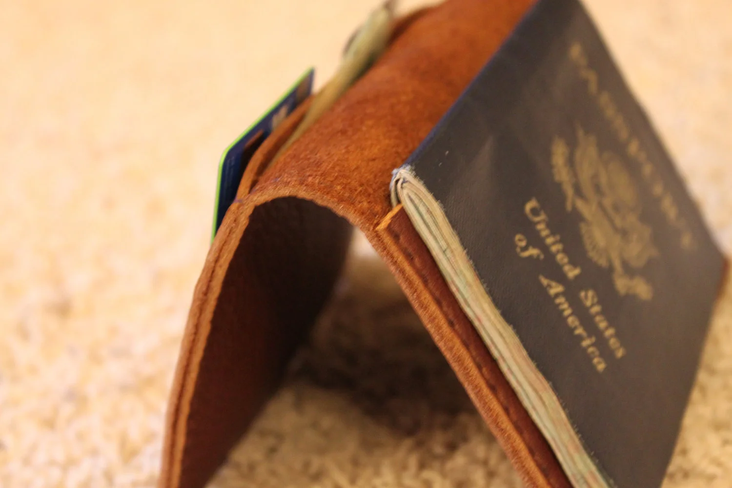 Leather, passport, case, wallet, travel, keeper, organizer, holder