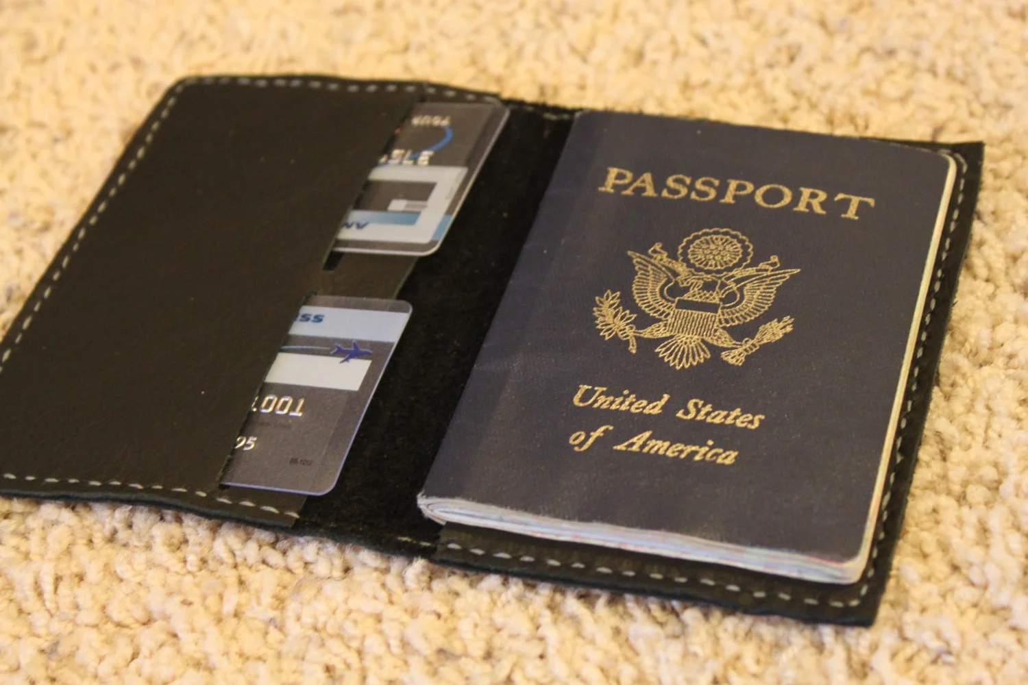 Leather, passport, case, wallet, travel, keeper, organizer, holder