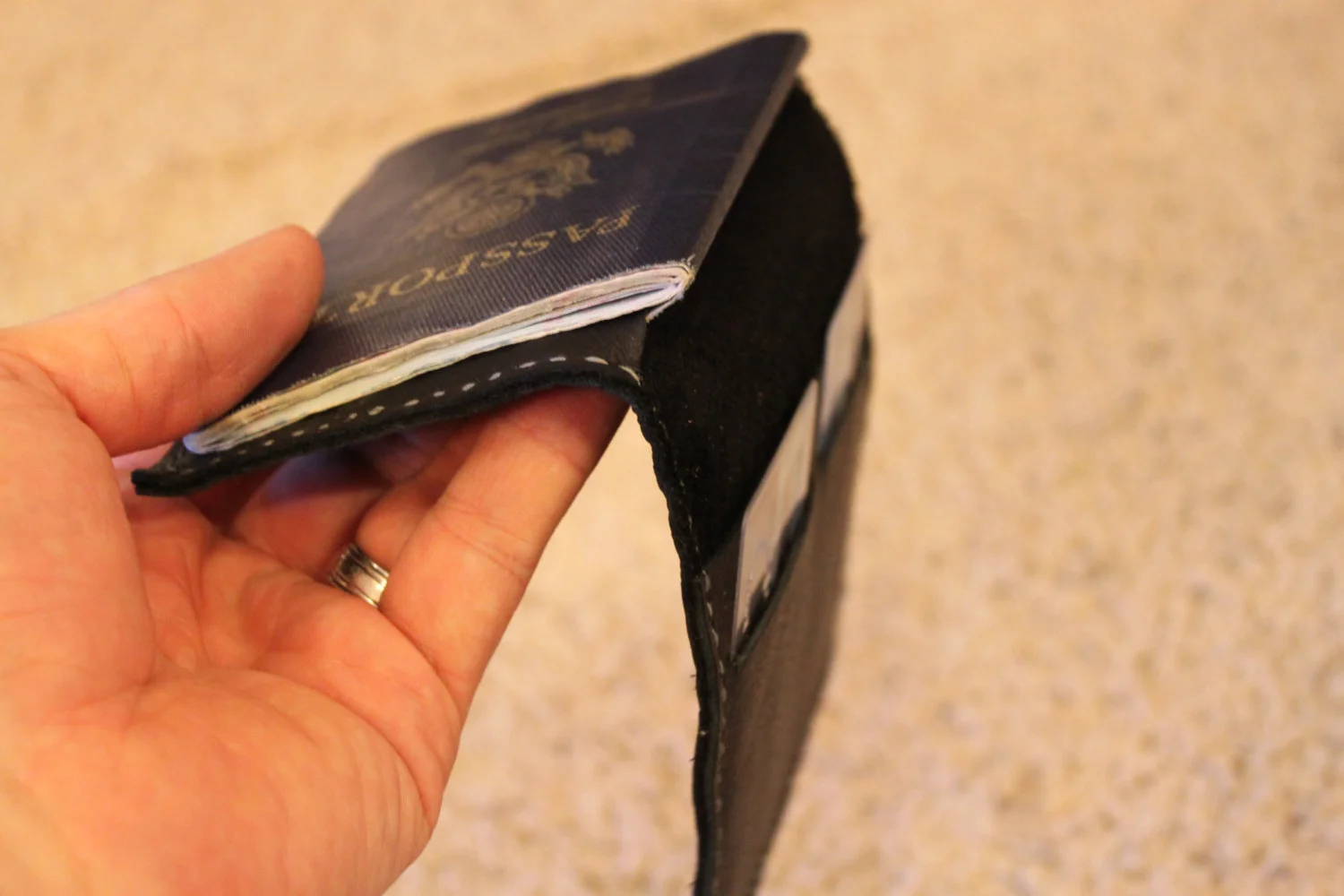 Leather, passport, case, wallet, travel, keeper, organizer, holder