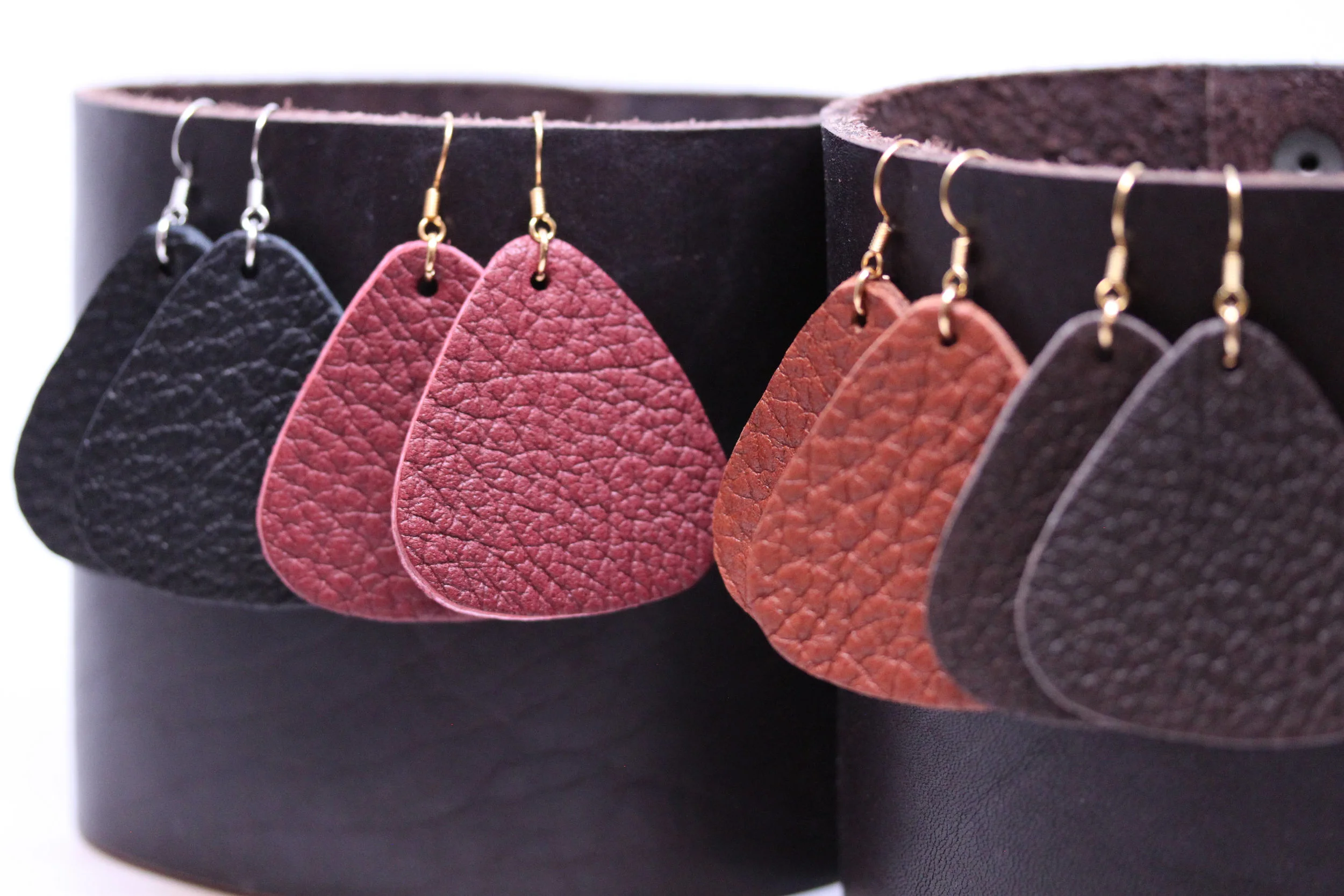 Leather, Earrings, Teardrop, Womens, jewelry, accessories