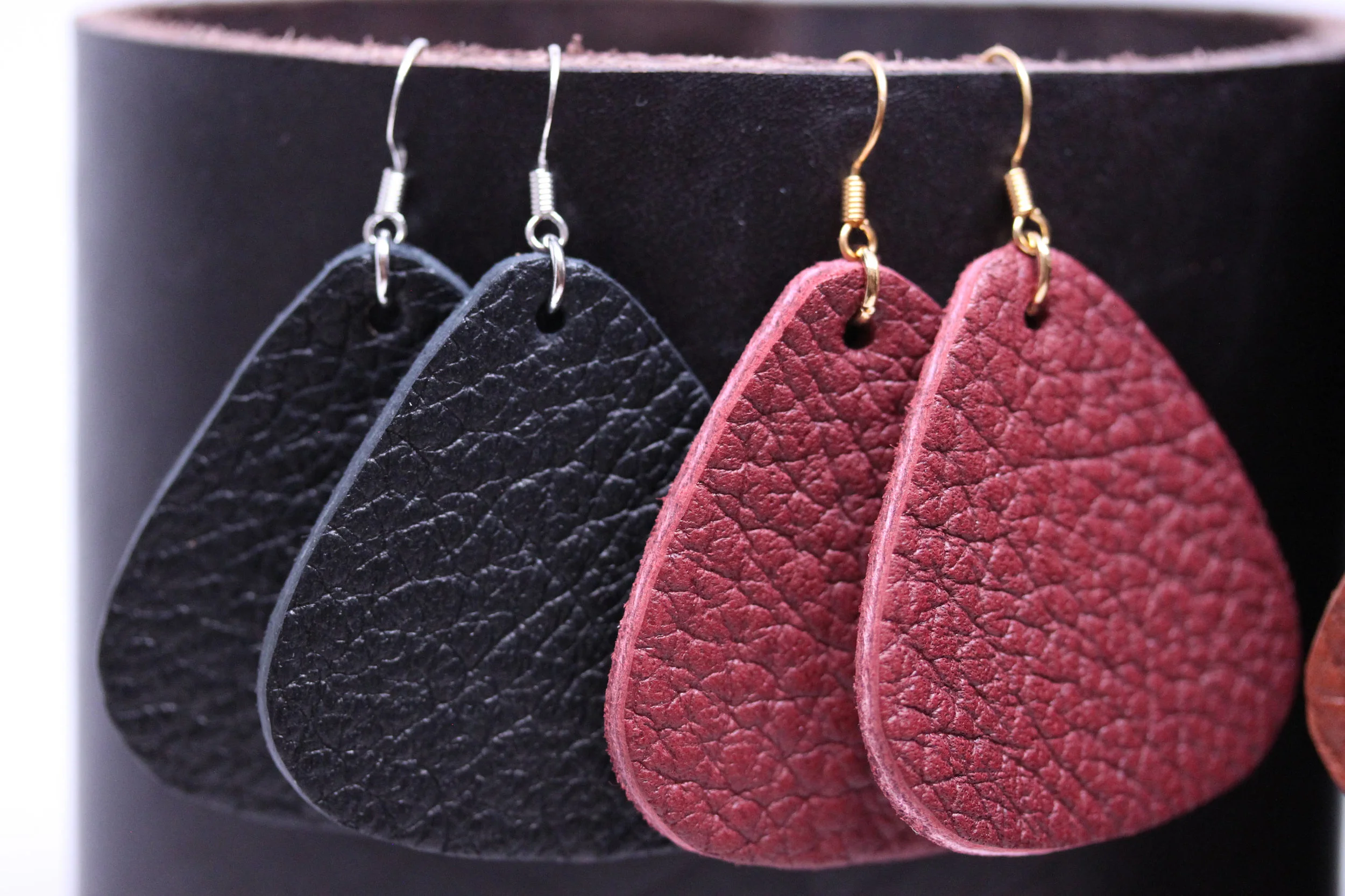 Leather, Earrings, Teardrop, Womens, jewelry, accessories