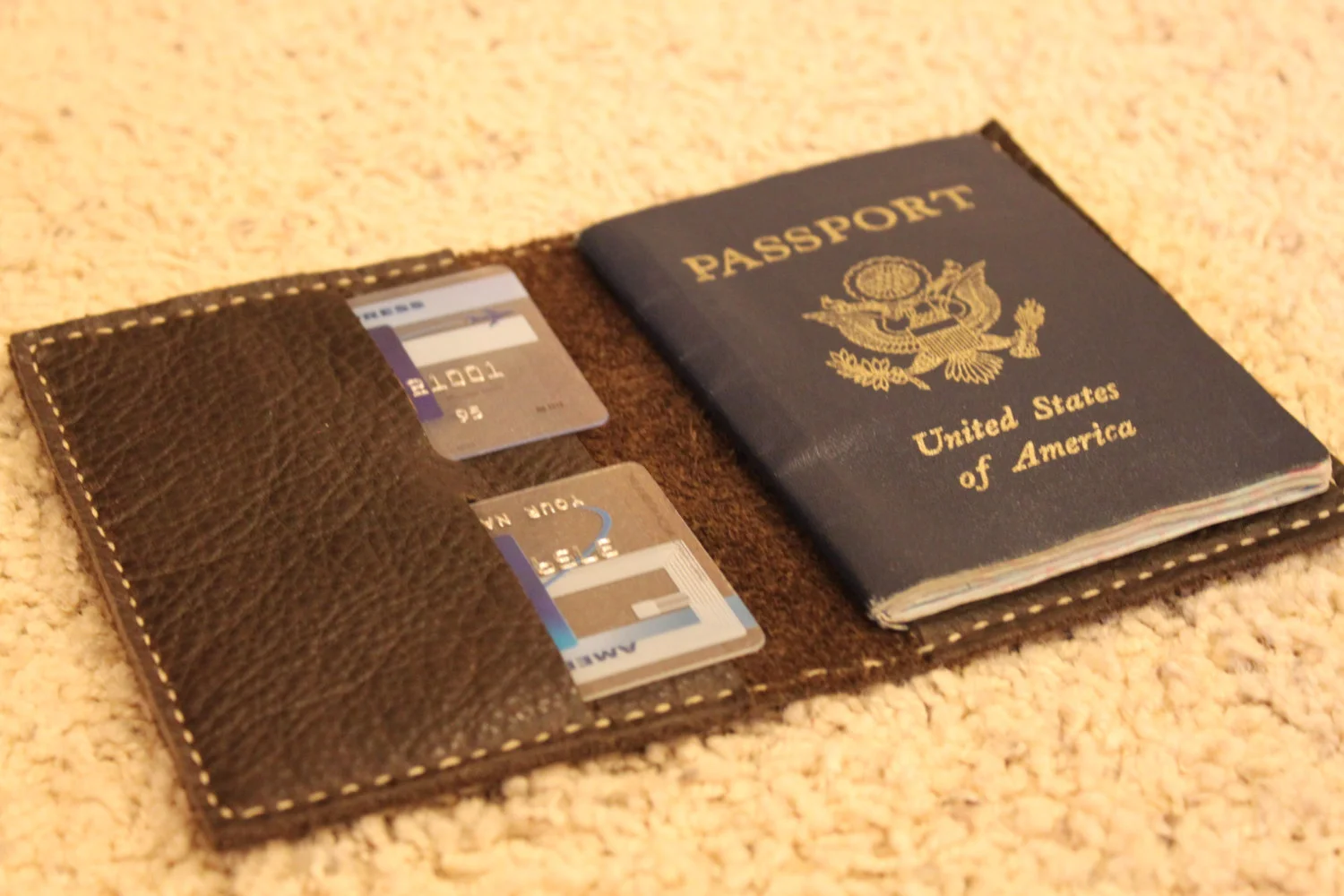 Leather, passport, case, wallet, travel, keeper, organizer, holder