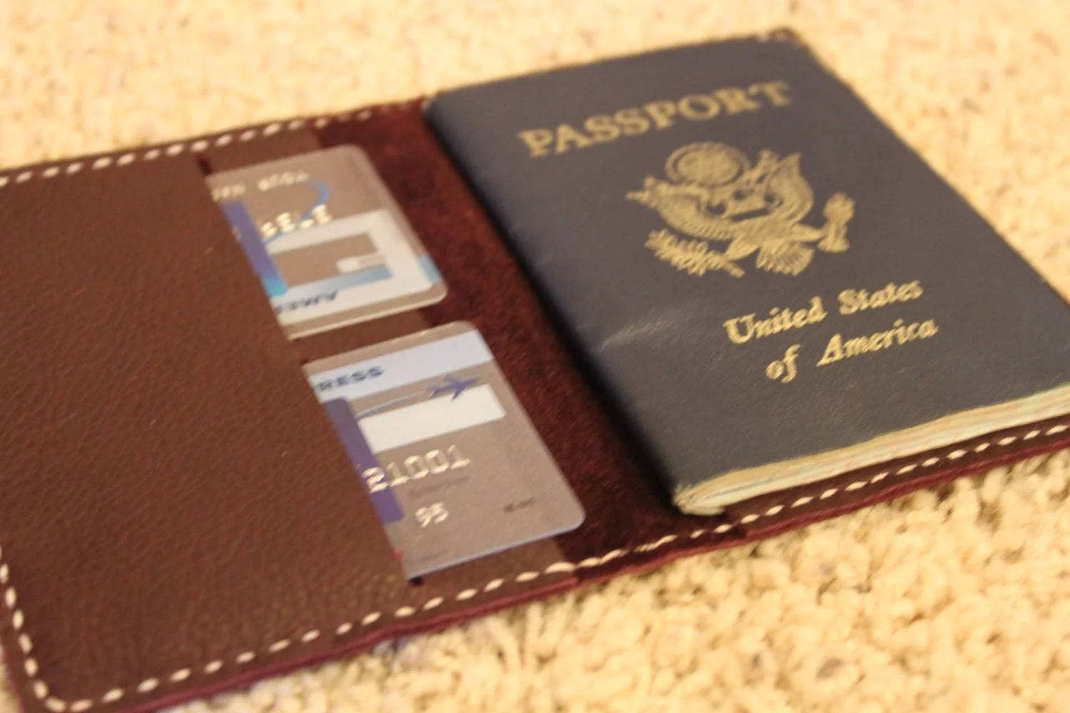Leather, passport, case, wallet, travel, keeper, organizer, holder