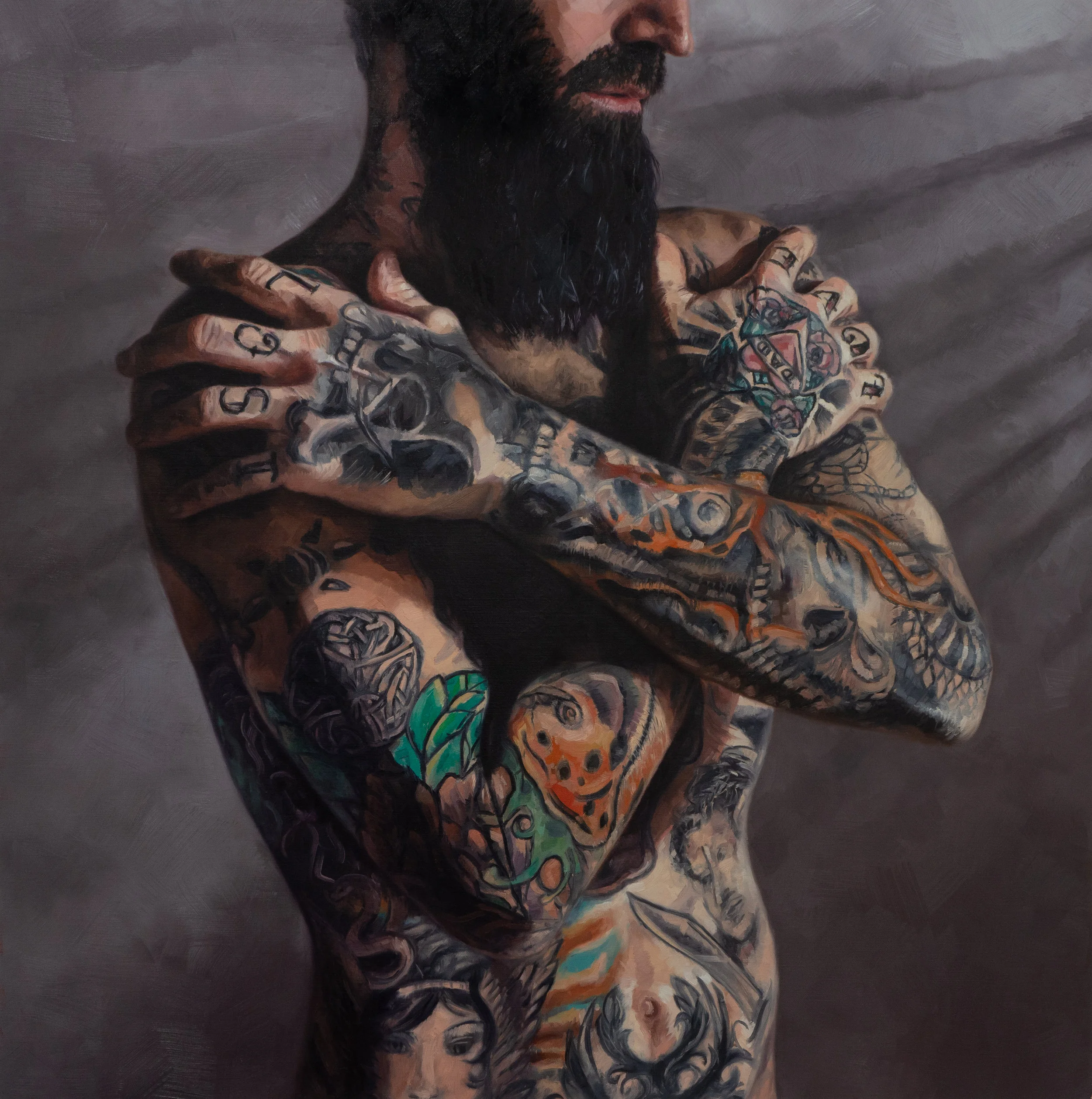 Love Lost / Oil on Stretched Linen / 40 x 40 in