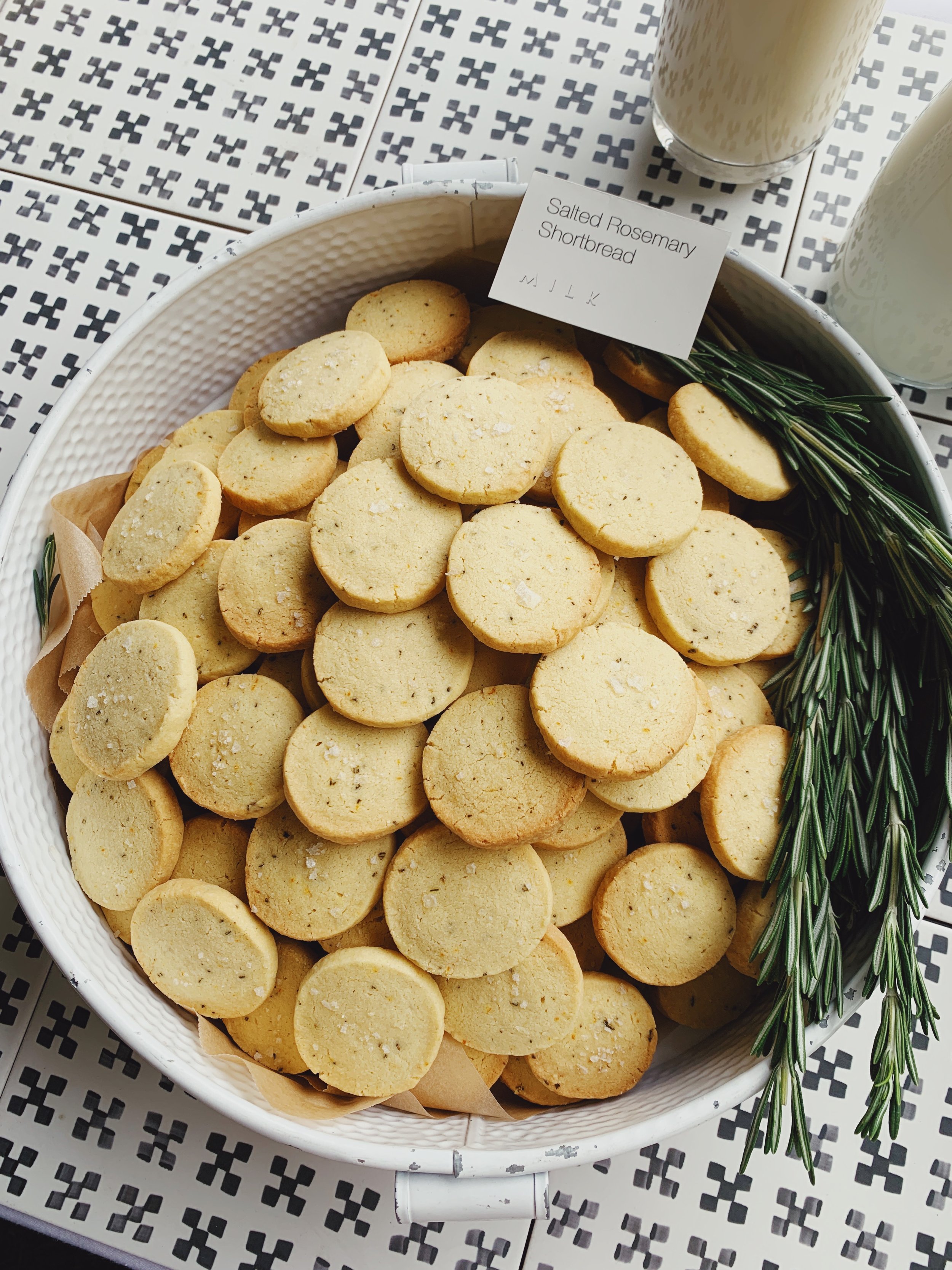 Salted Rosemary Shortbread