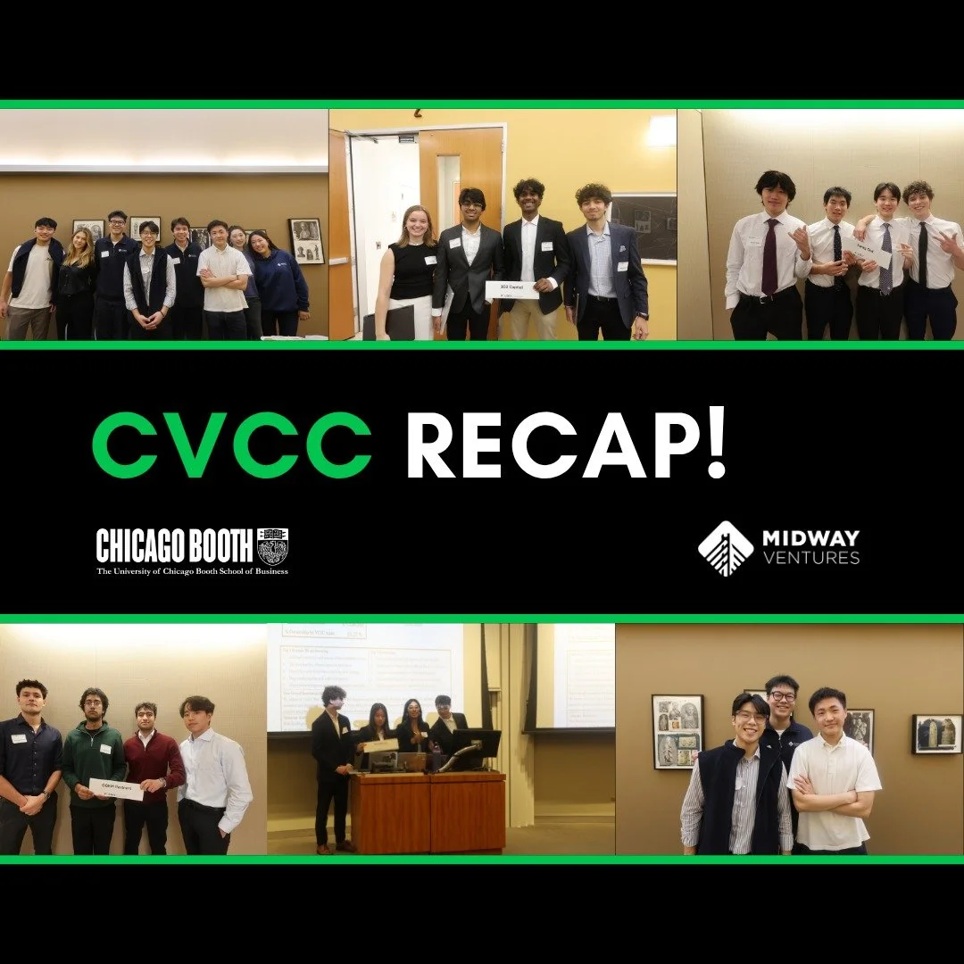 That&rsquo;s a wrap on this year&rsquo;s CVCC with @chicagobooth and @polskycenter 🙌

Huge thank you to our judges from Moderne Ventures (Theo Lim), UChicago Career Advancement (Derek Scalf), G Squared Ventures (Lianne Strother &lsquo;22), and Chica