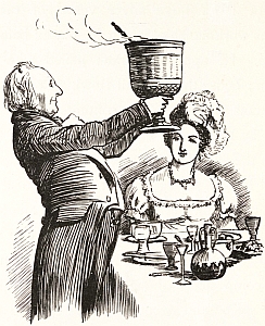 The Squire's Toast. "Old Christmas" from the Sketch Book of Washington Irving illustrated by R. Caldecott.