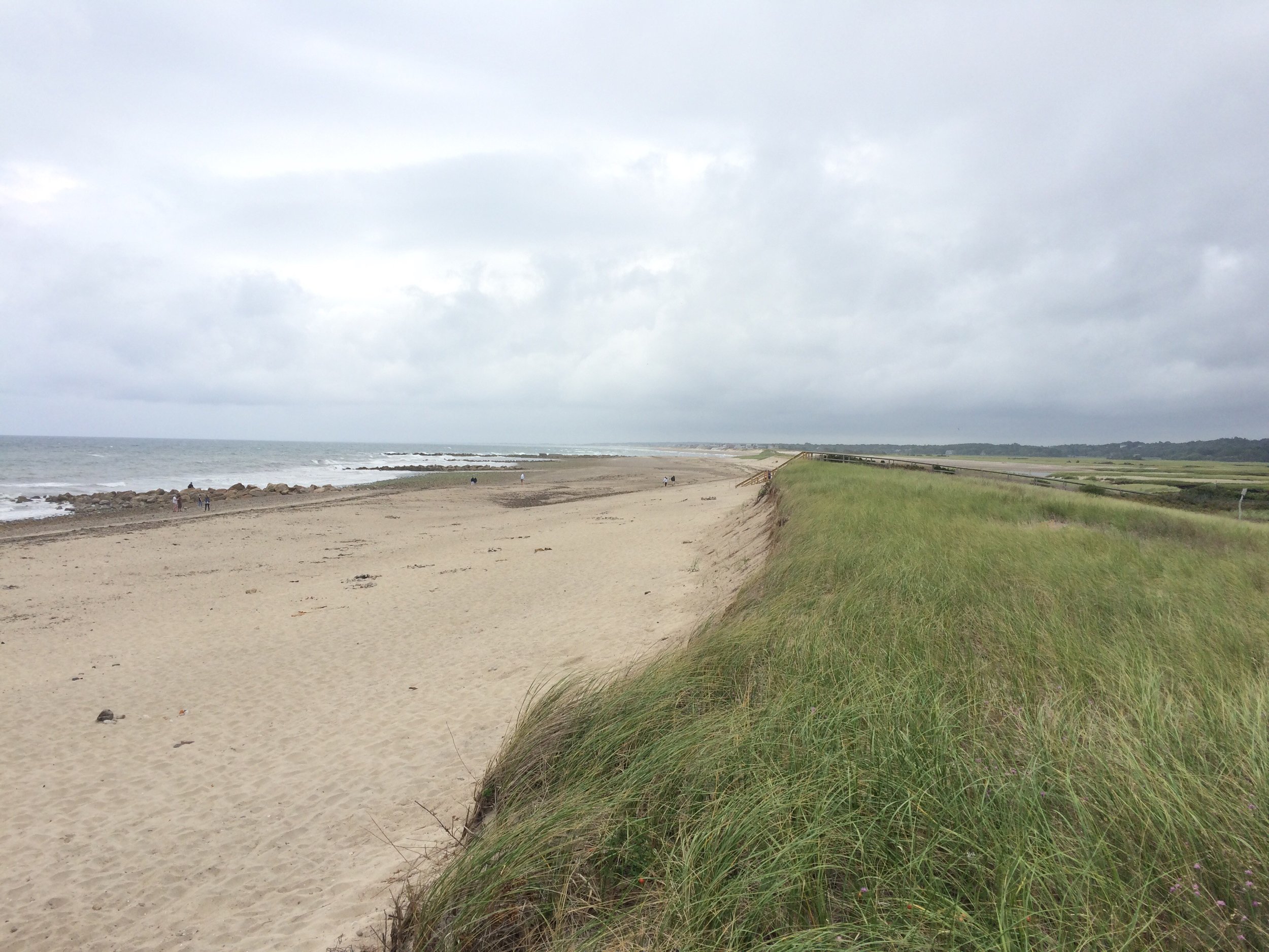 Sea meets land at Cape Cod near Sandwich, Massachusetts.